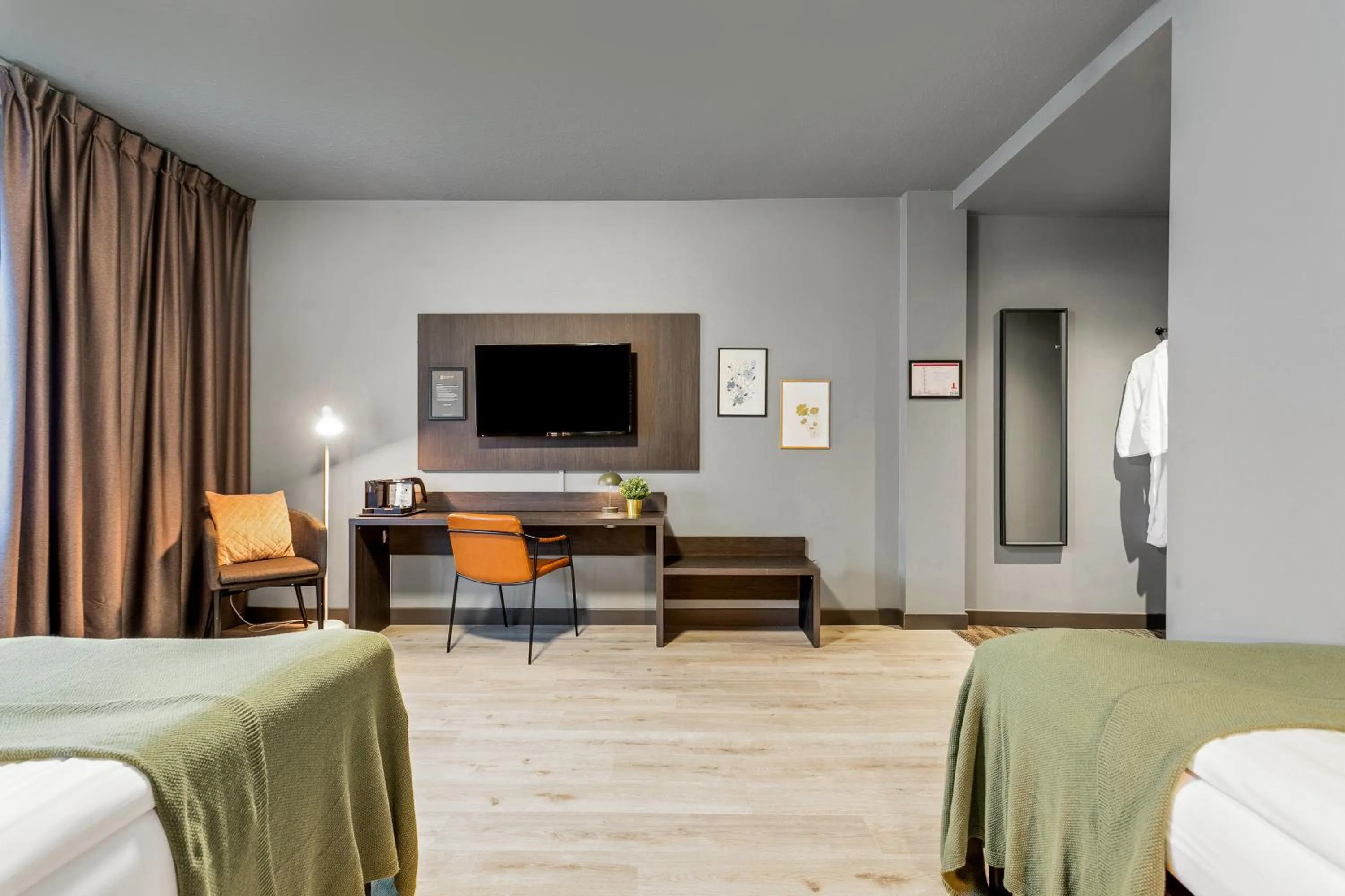 Bed in Konvin Hotel by Reykjavik Keflavik Airport