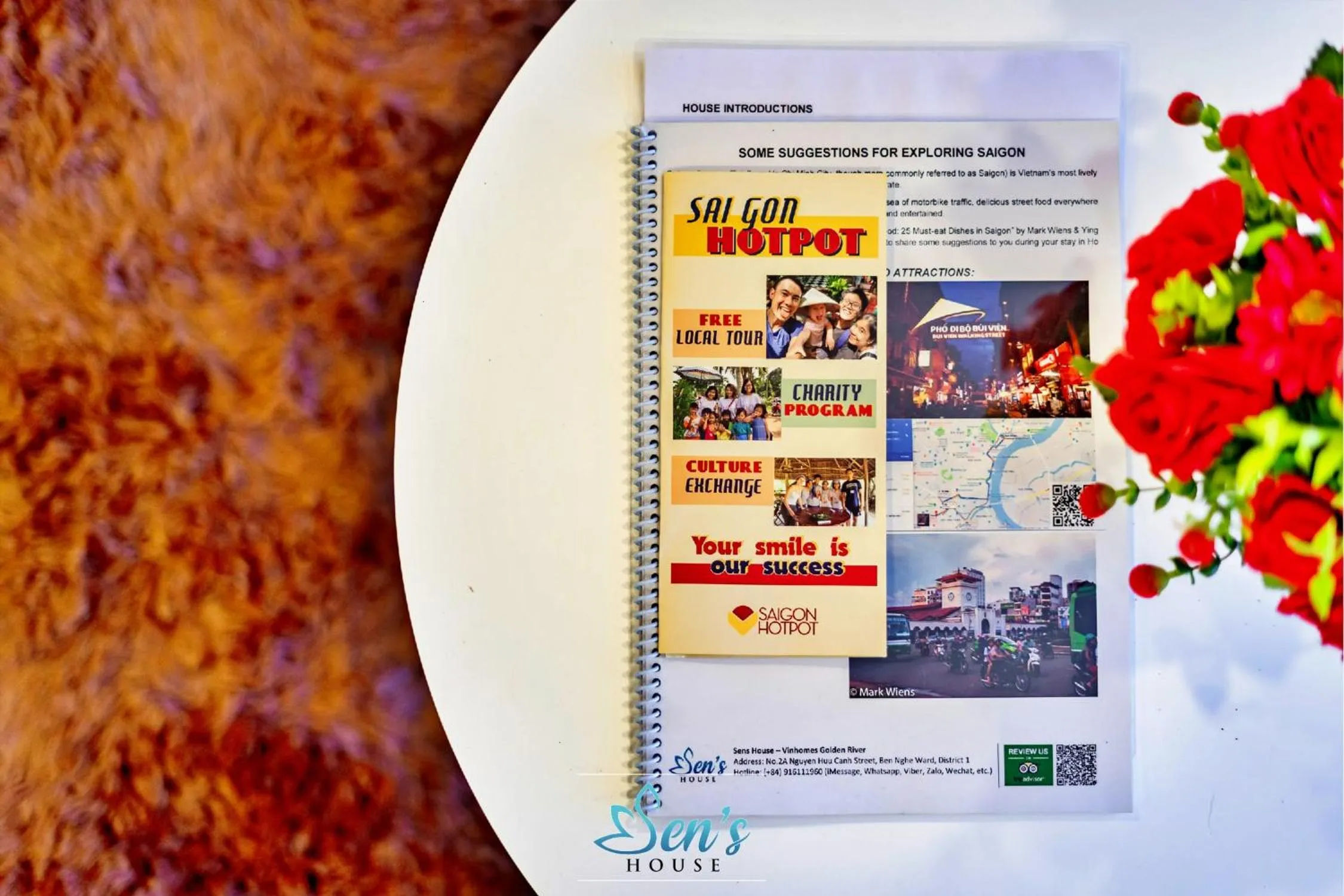 Text overlay in Sens House Saigon - Serviced Apartments in Vinhomes Central Park