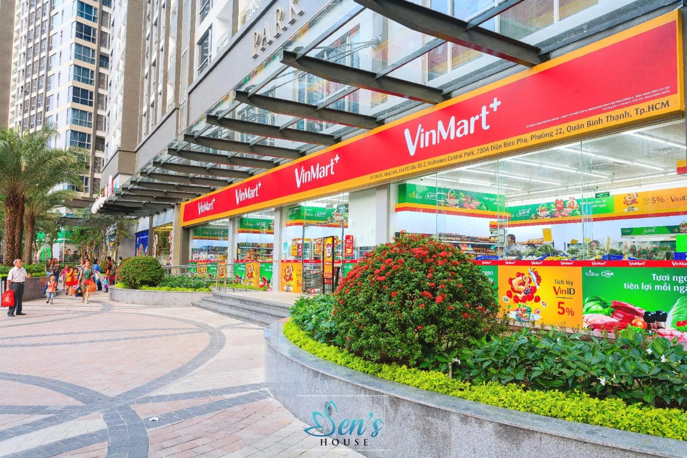 Shopping Area in Sens House Saigon - Serviced Apartments in Vinhomes Central Park