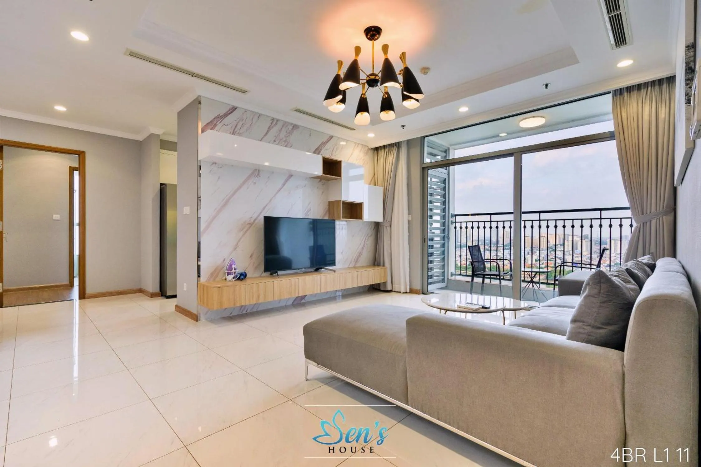 Living room in Sens House Saigon - Serviced Apartments in Vinhomes Central Park