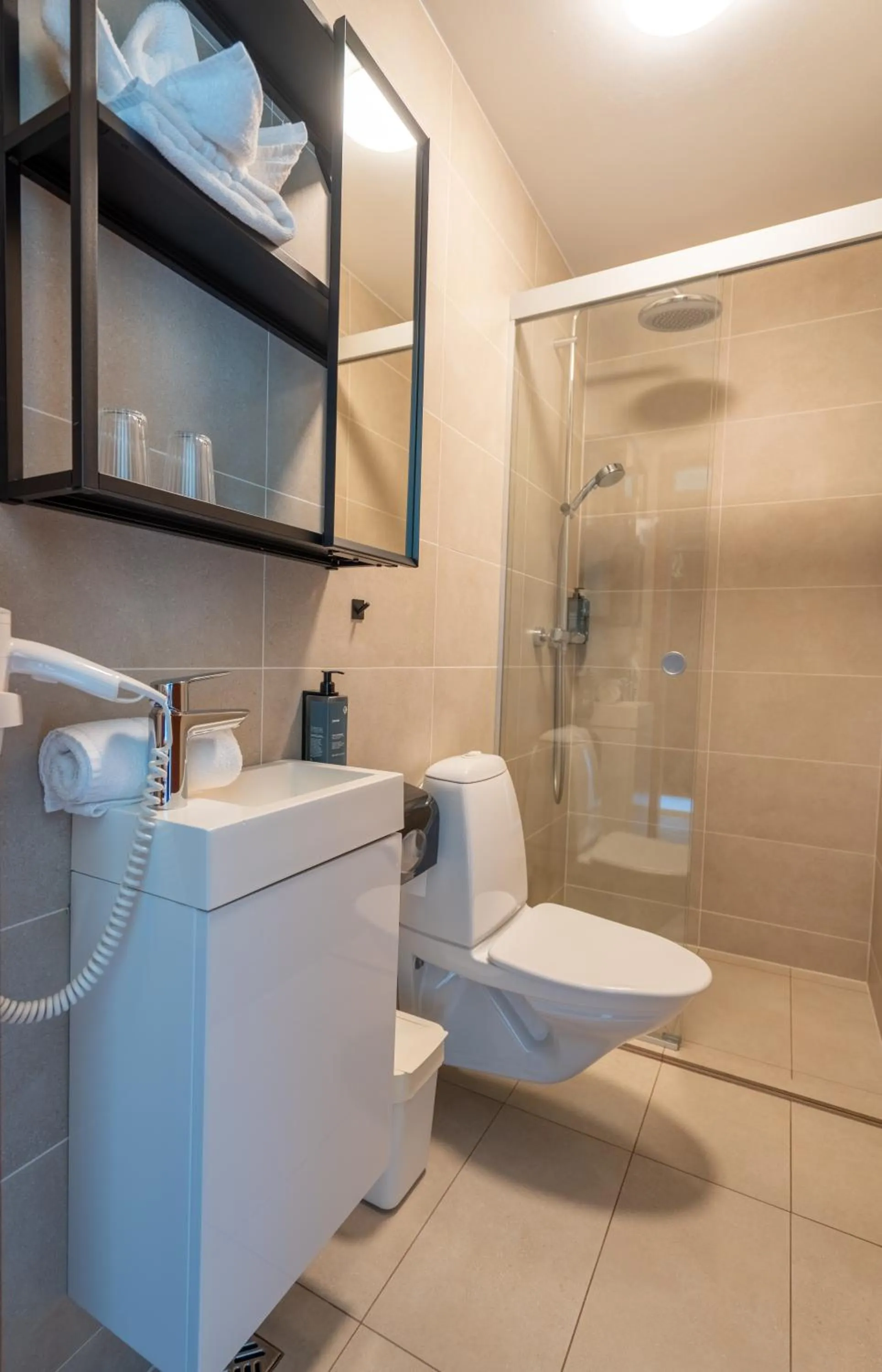 Bathroom in Hotel Skógá by EJ Hotels