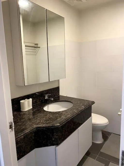 Toilet in Modern Condo Apt in Flair Tower South, Mandaluyong