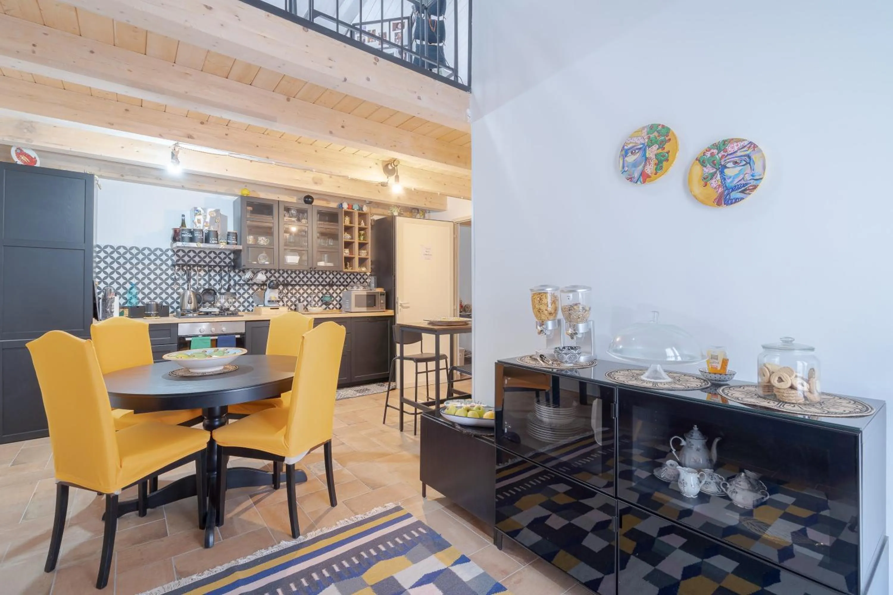 Kitchen or kitchenette, Restaurant/Places to Eat in La Mora B&b