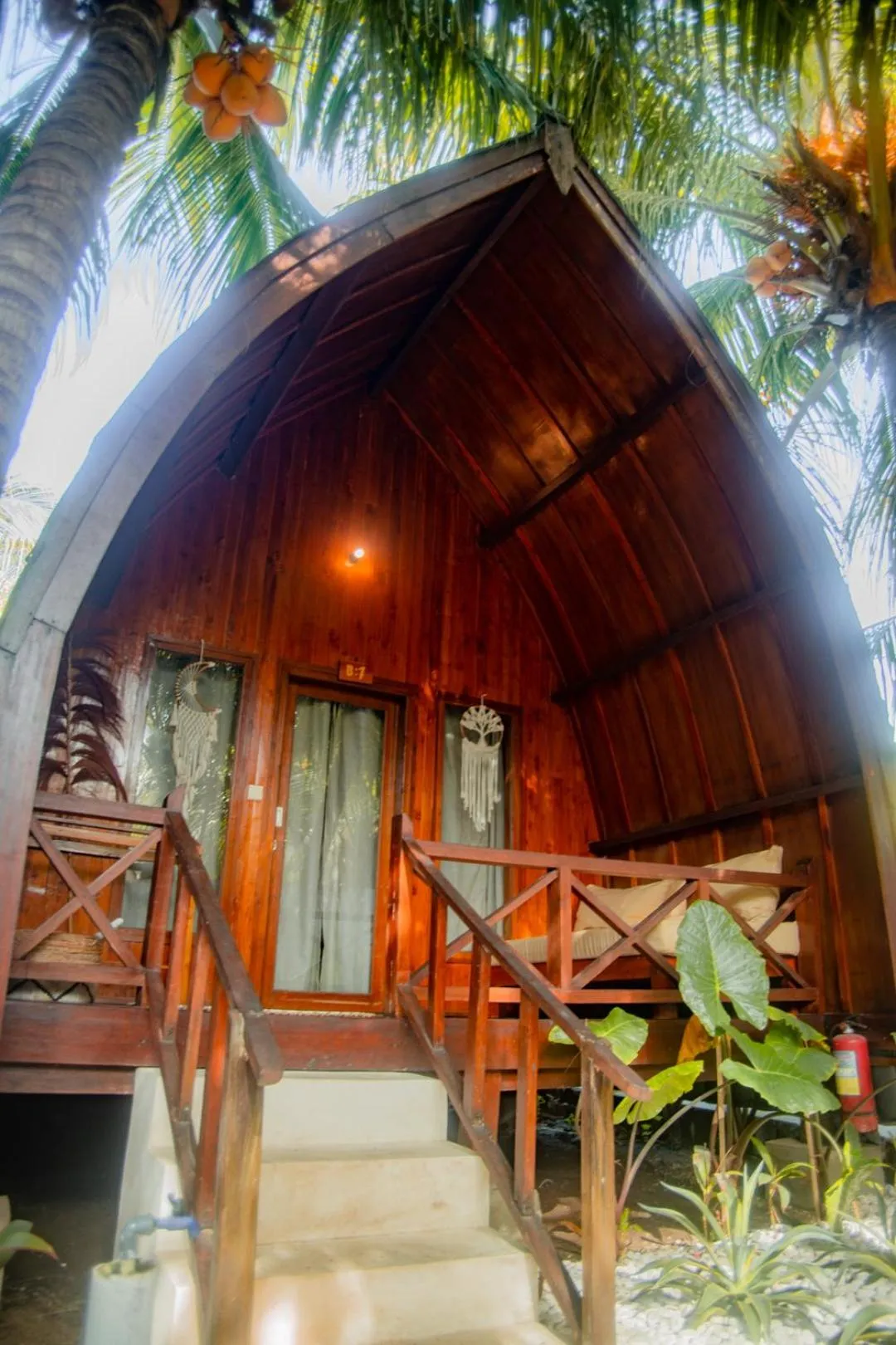 Patio in Hakuna Matata Resort Gili Air