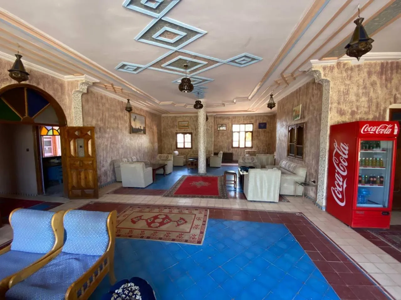 Living room, Bed in La Perle Du Drâa