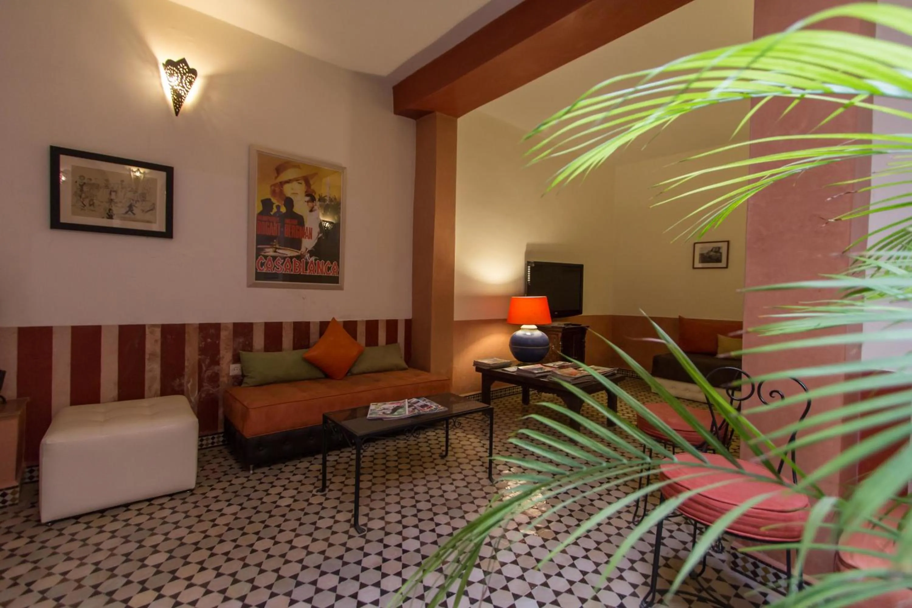 Communal lounge/ TV room in Riad Norma