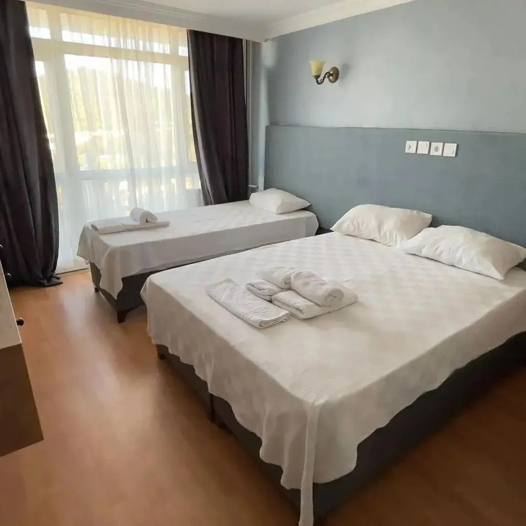 Bed in Tabiat Park Hotel Ayvalik
