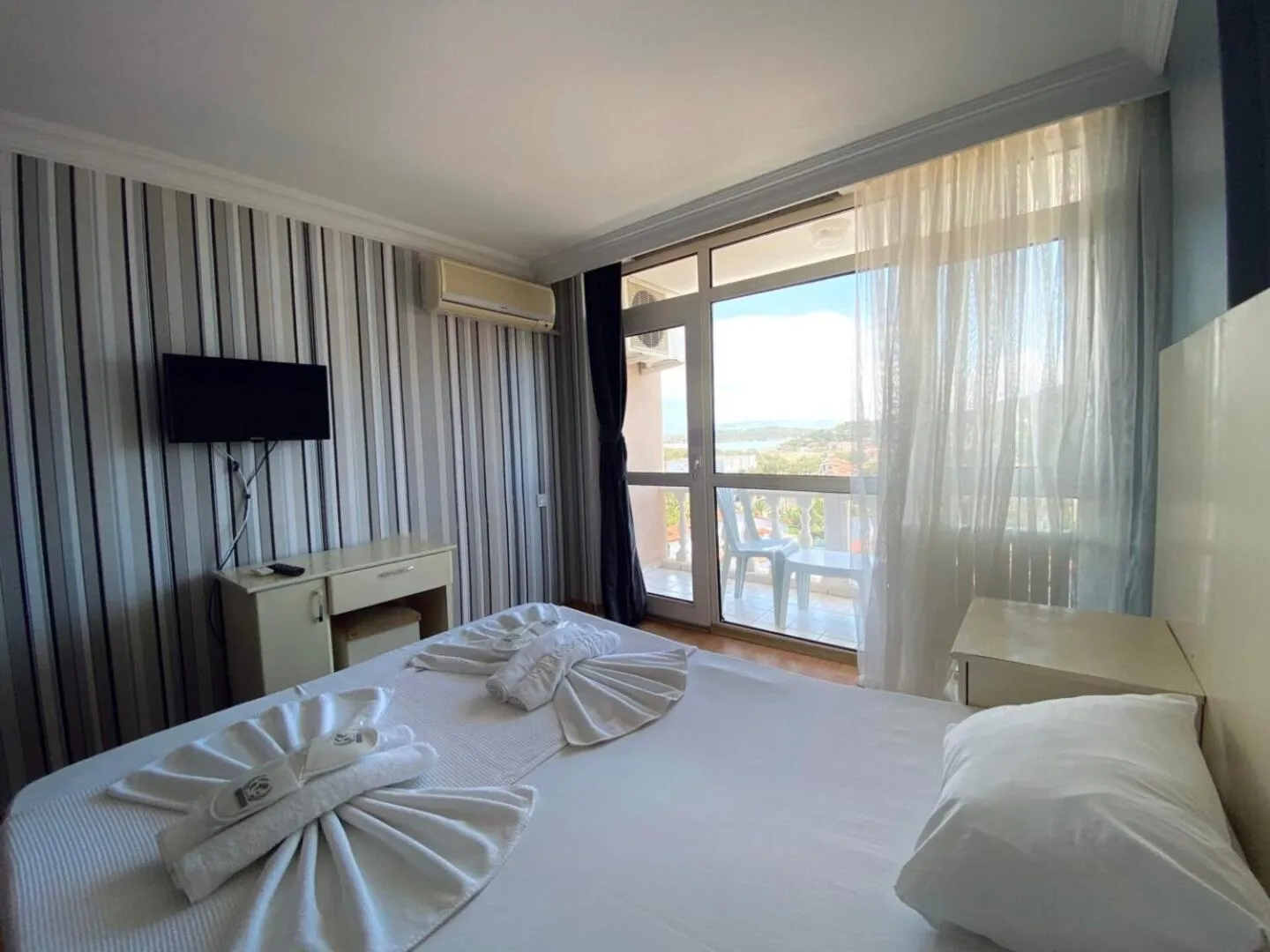 Bed in Tabiat Park Hotel Ayvalik