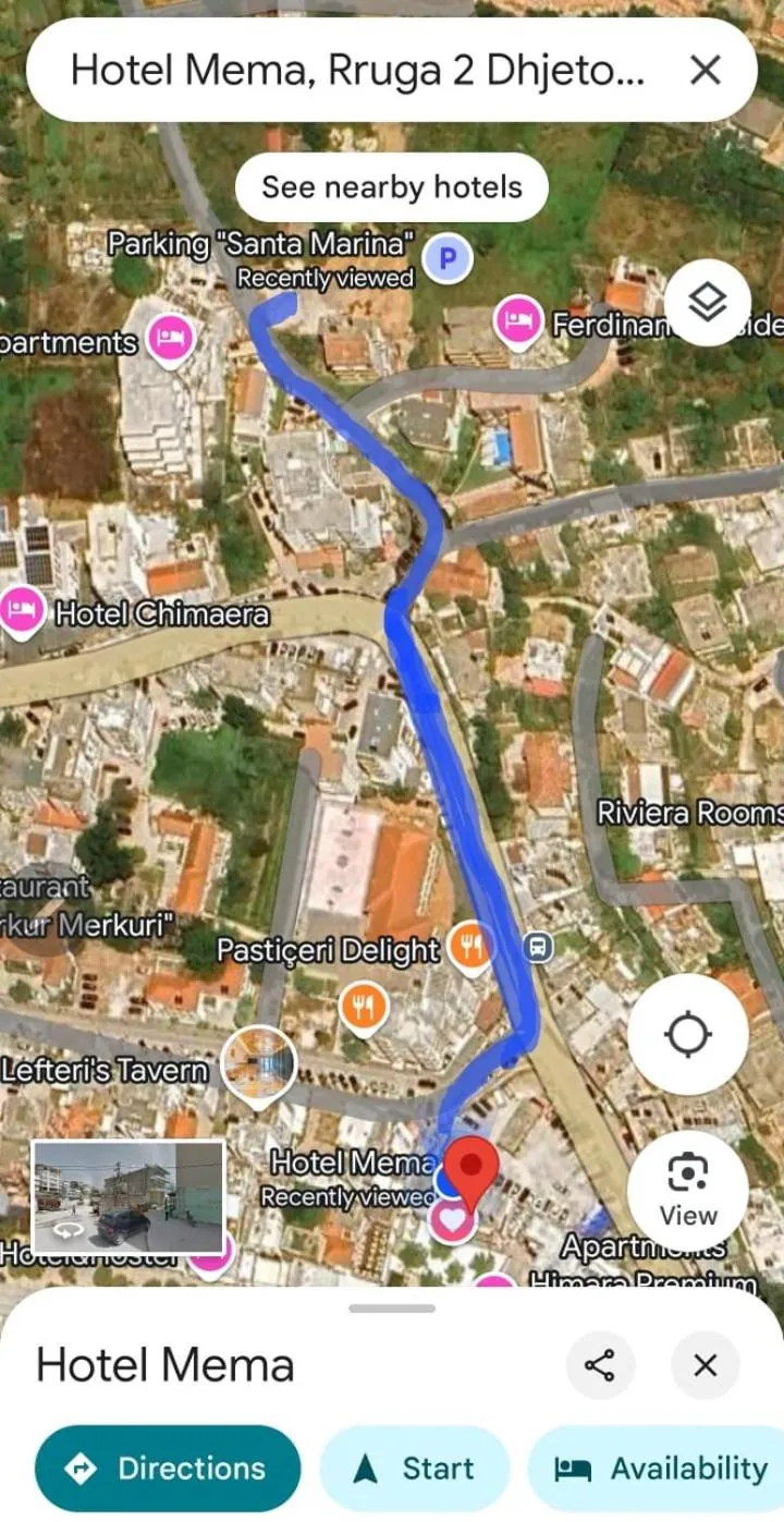 Parking in Mema Rooms