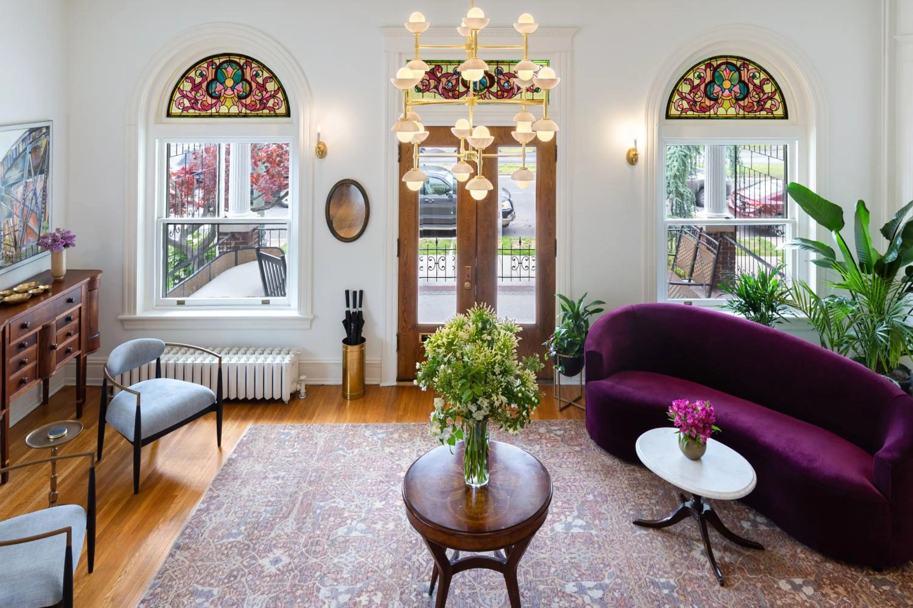 Seating area in The Boulevard Inn