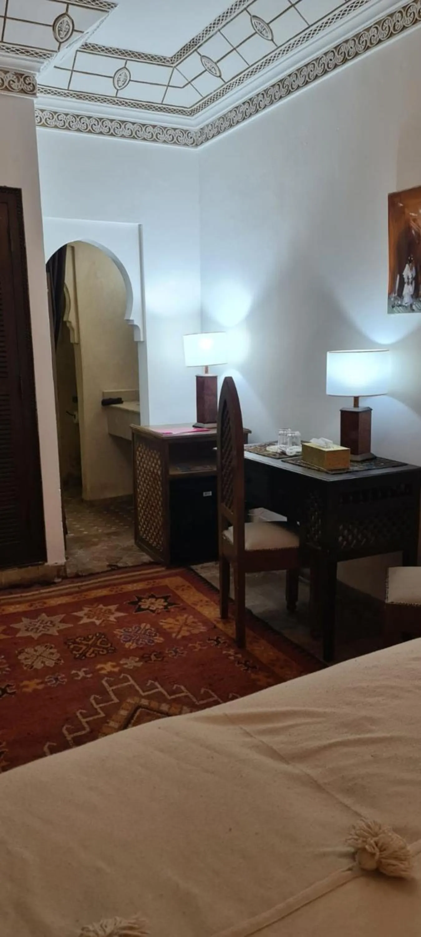 Bedroom, Bed in Riad Aubrac