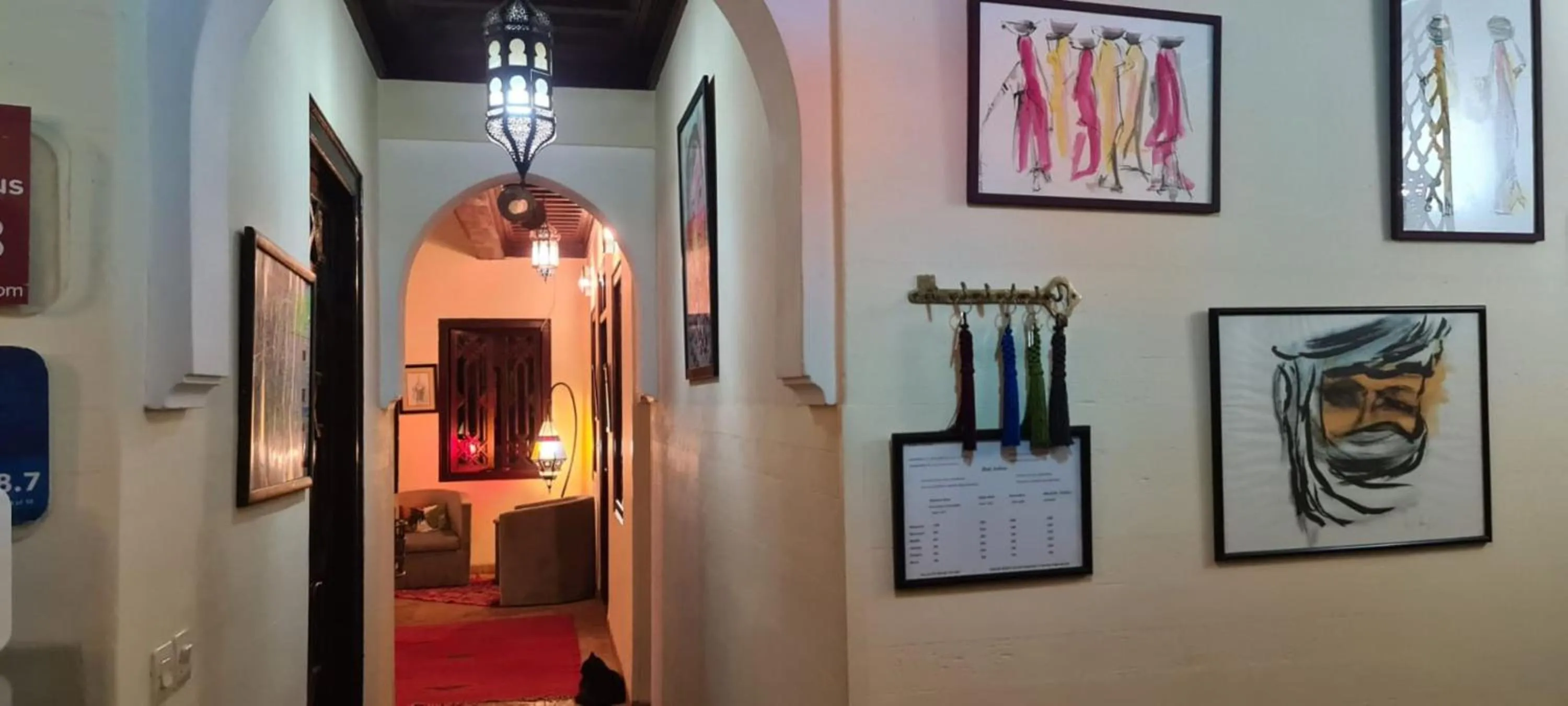 Lobby or reception in Riad Aubrac