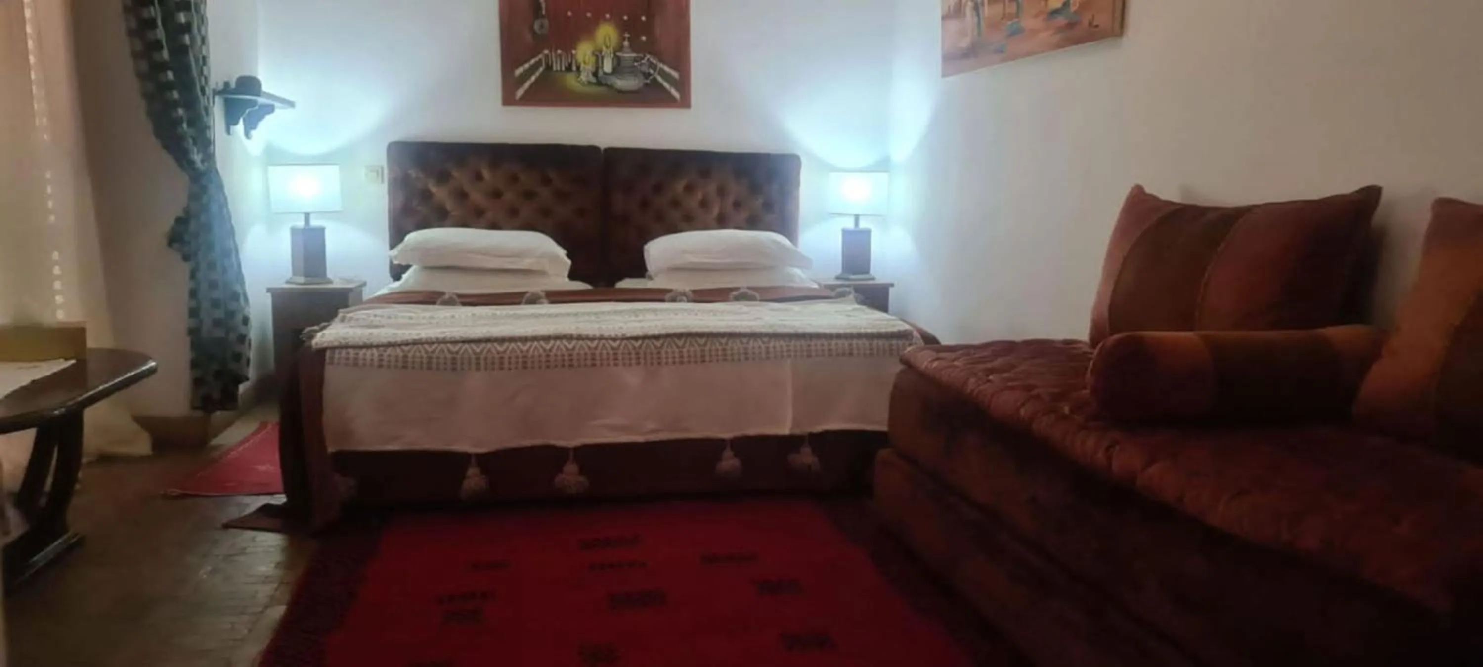 Bedroom, Bed in Riad Aubrac
