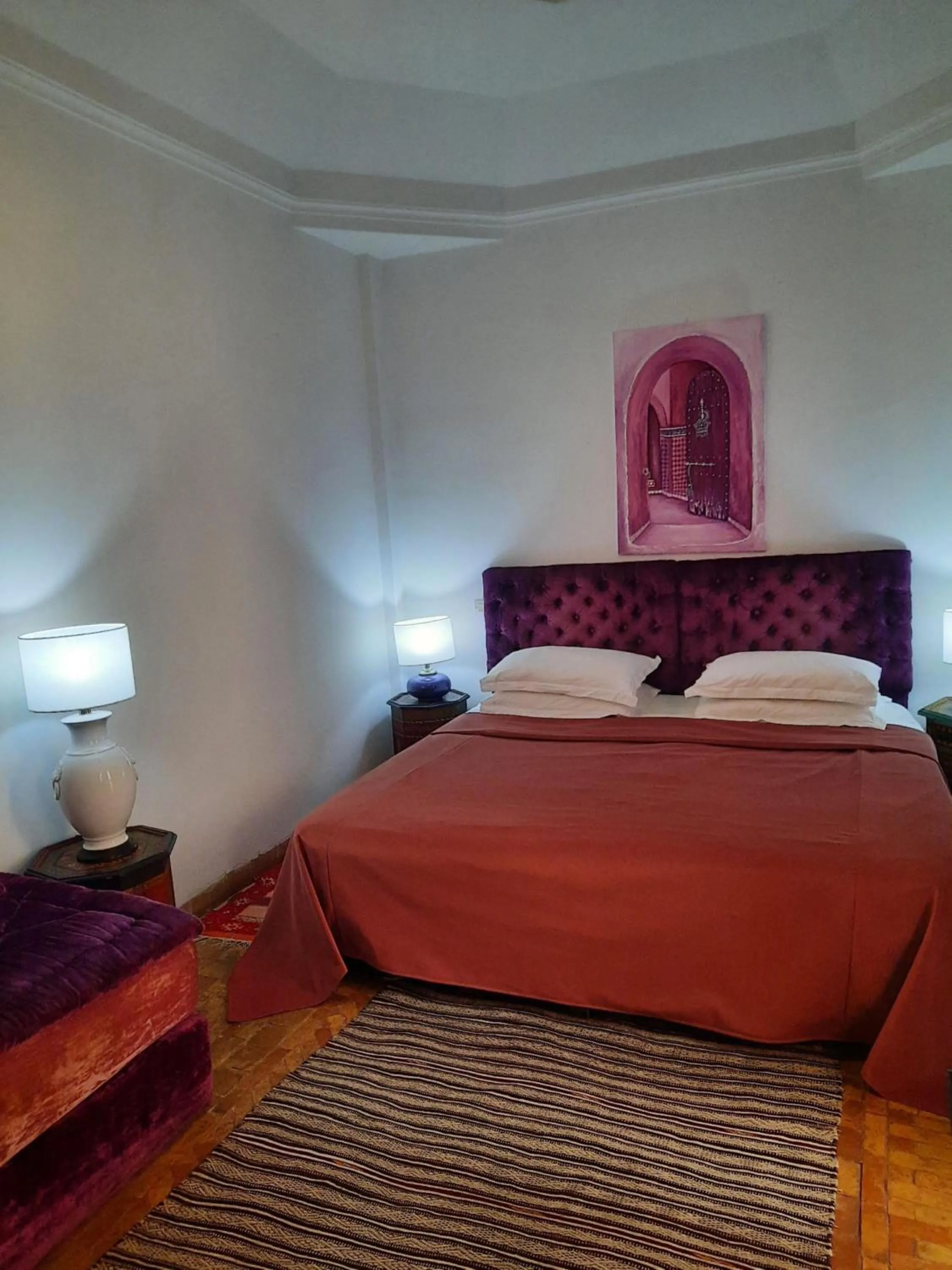 Bedroom, Bed in Riad Aubrac