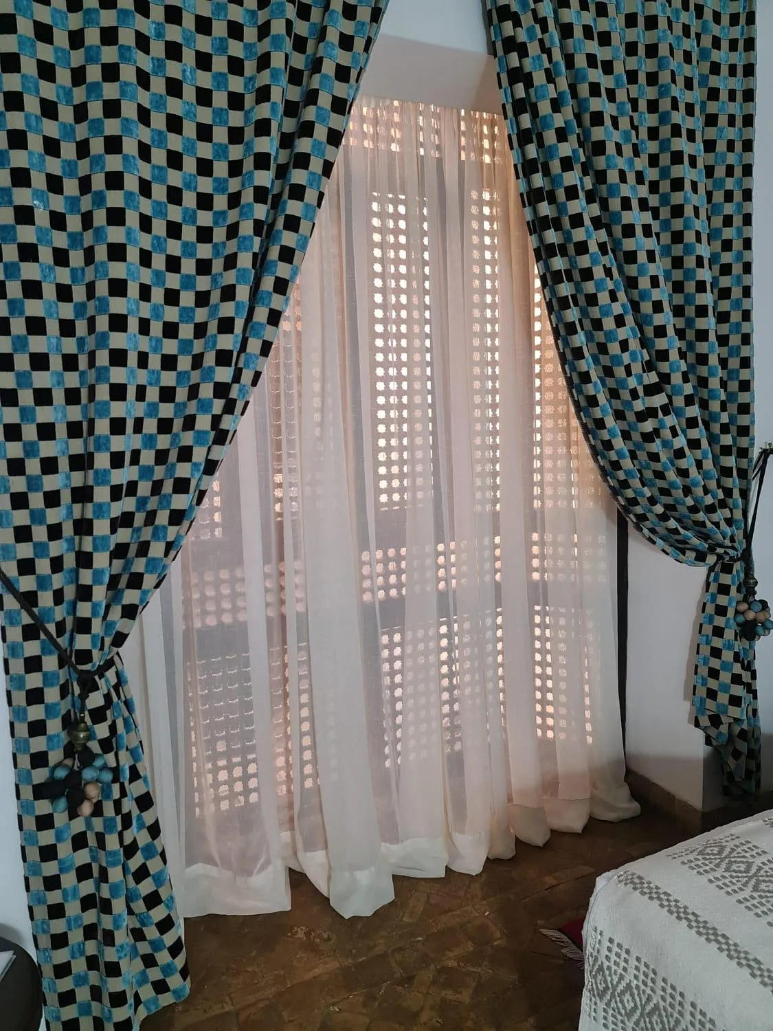 Balcony/Terrace, Bed in Riad Aubrac