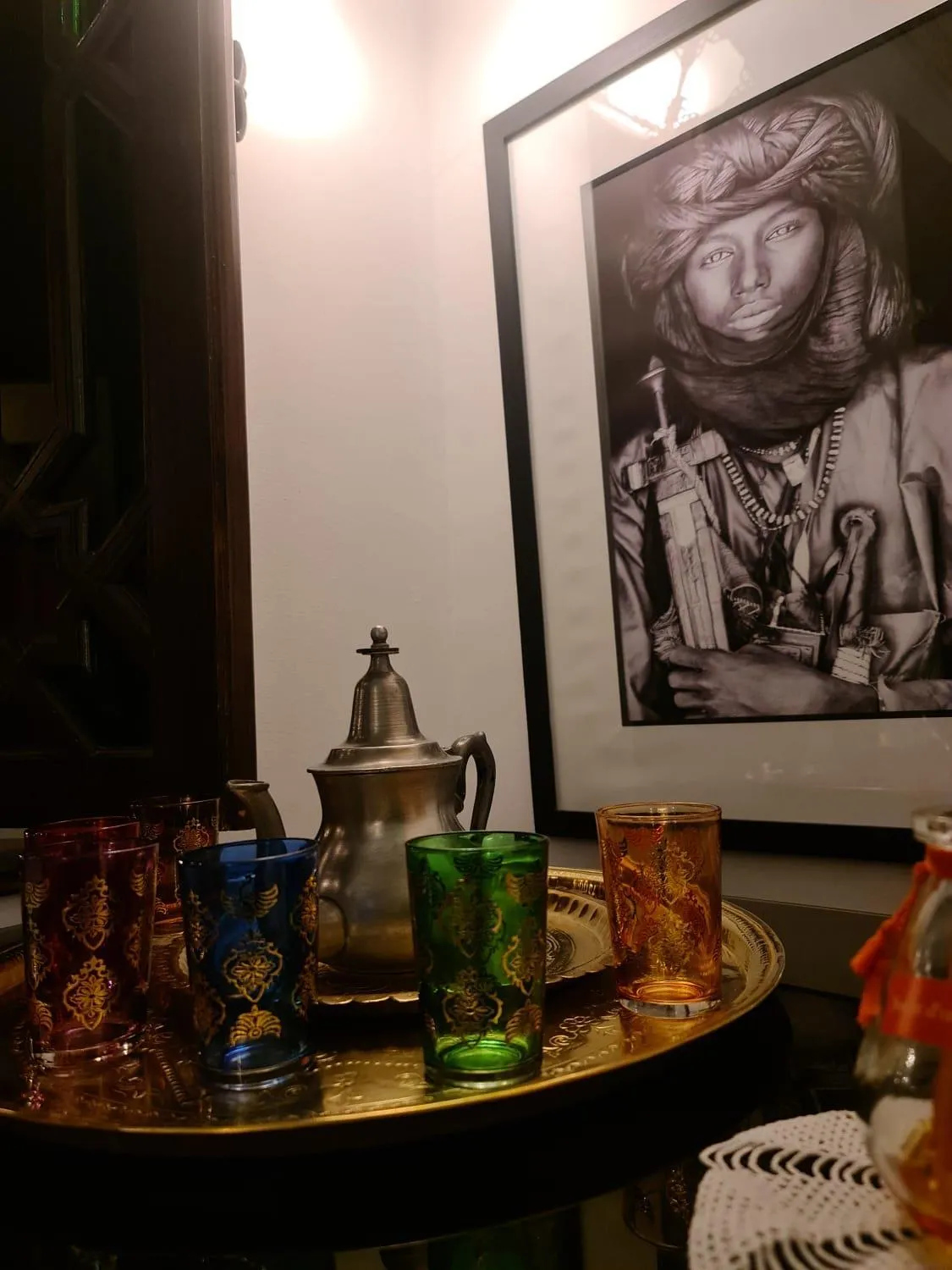 Decorative detail in Riad Aubrac