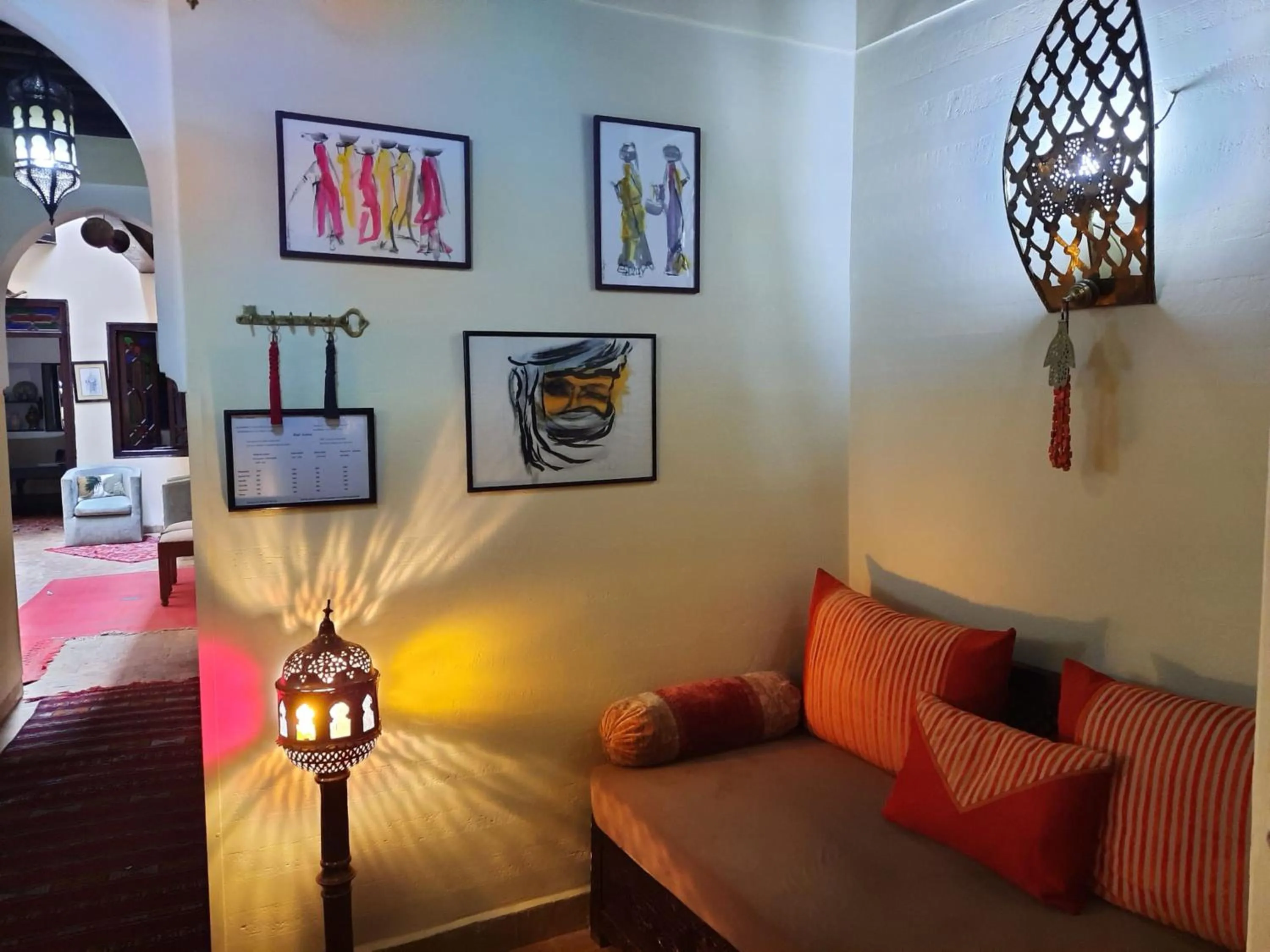 Lobby or reception in Riad Aubrac