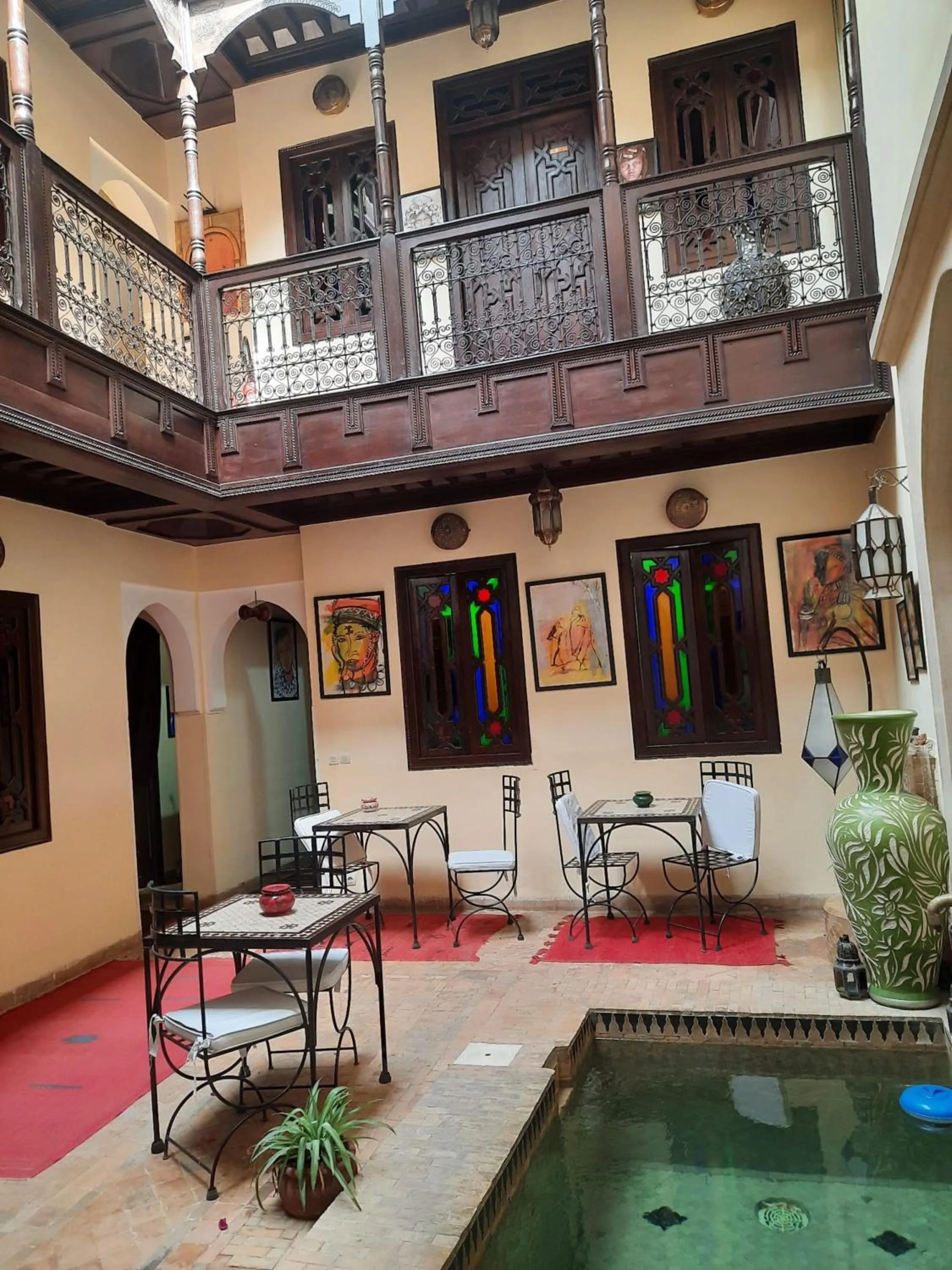 Patio in Riad Aubrac