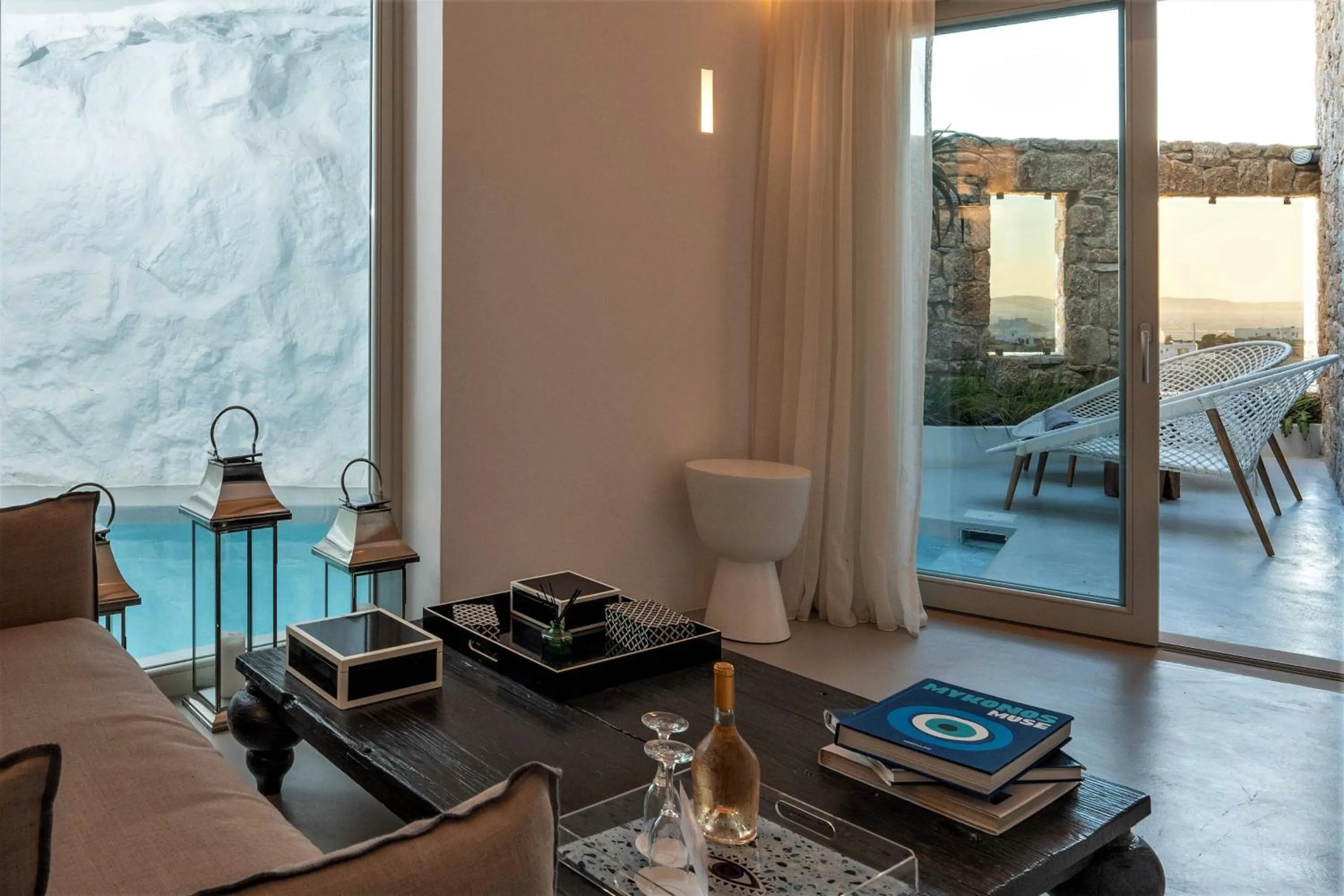 Swimming pool in Nomia Sunset Suites Mykonos