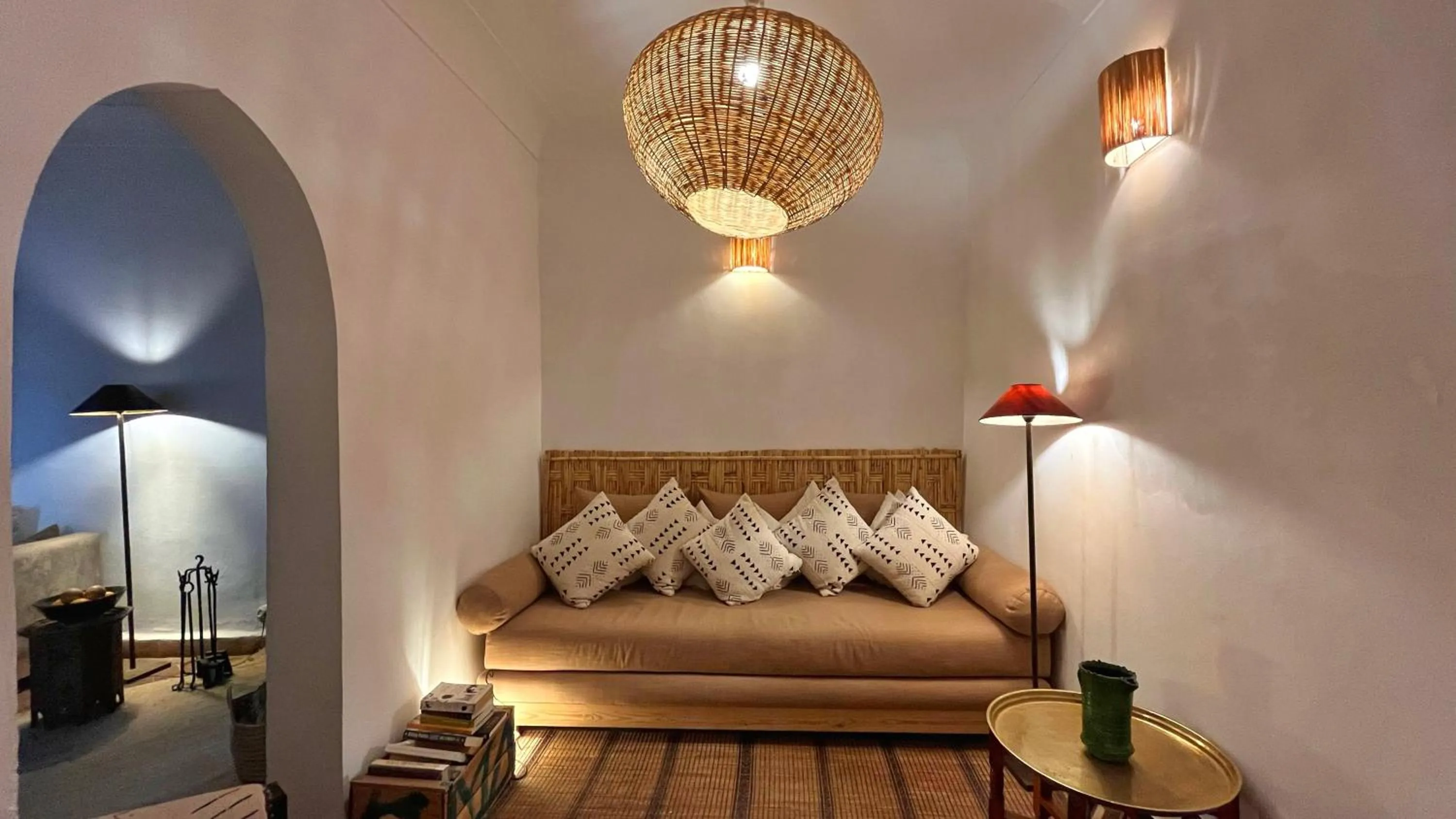 Communal lounge/ TV room, Bed in Riad Dar Zaman