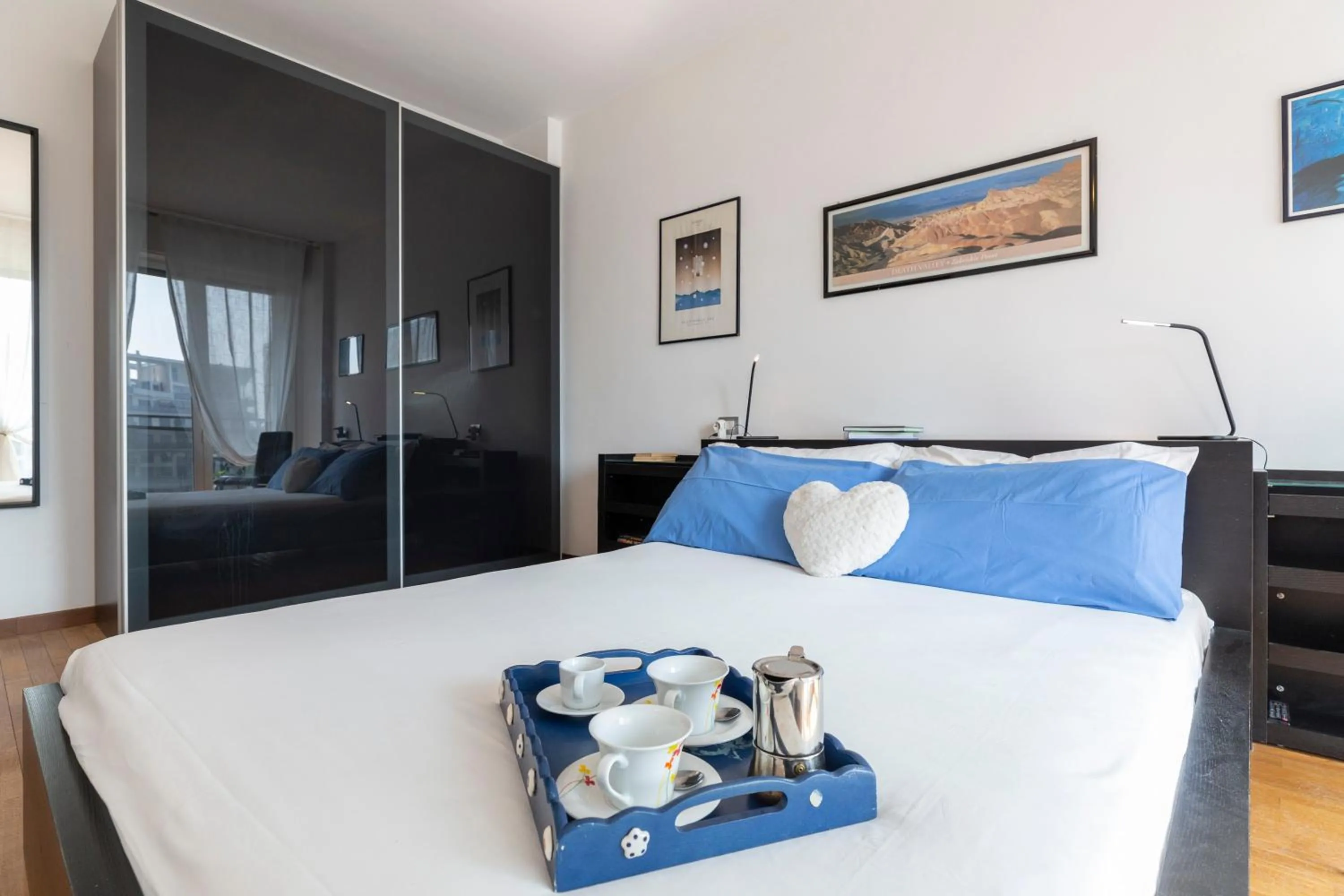 Bedroom, Bed in Sky Home Santa Giulia