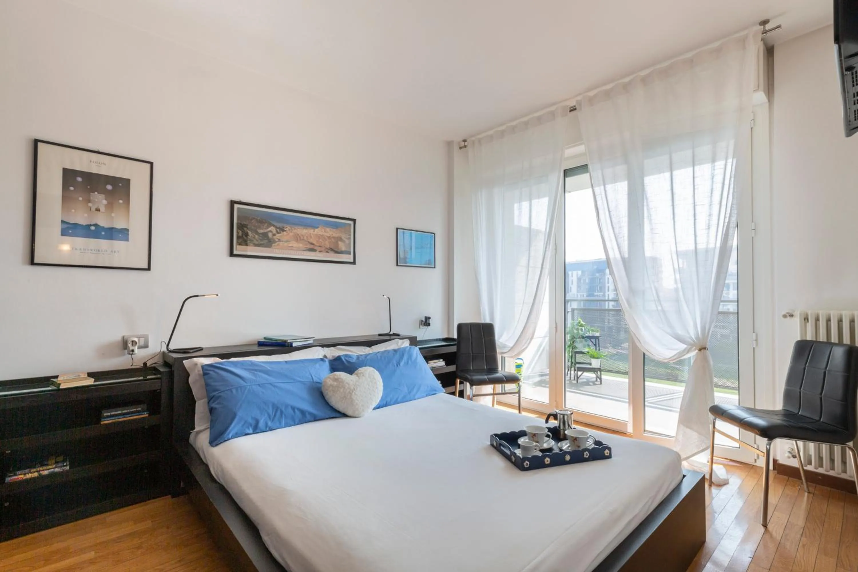 Bedroom, Bed in Sky Home Santa Giulia