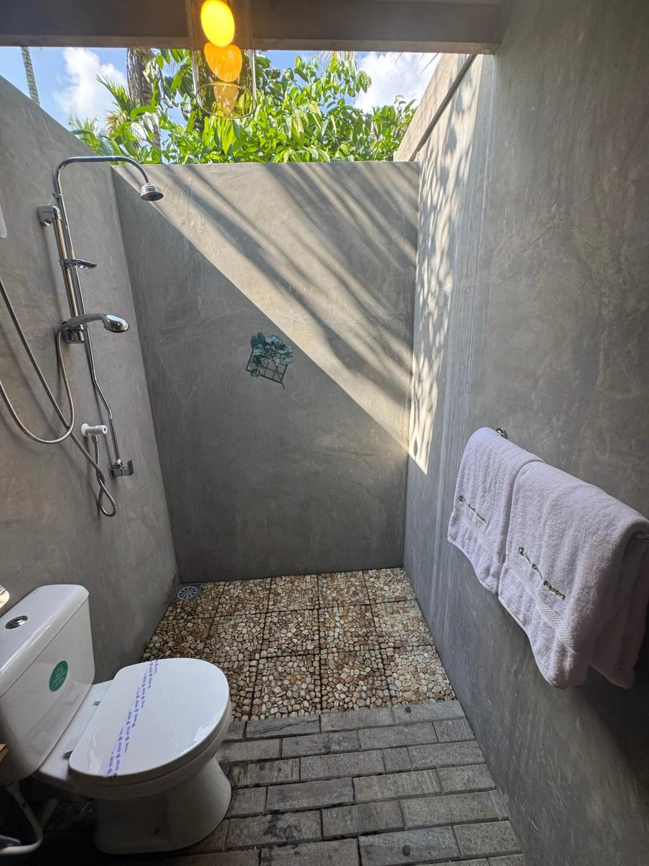 Shower in Steps Garden Resort