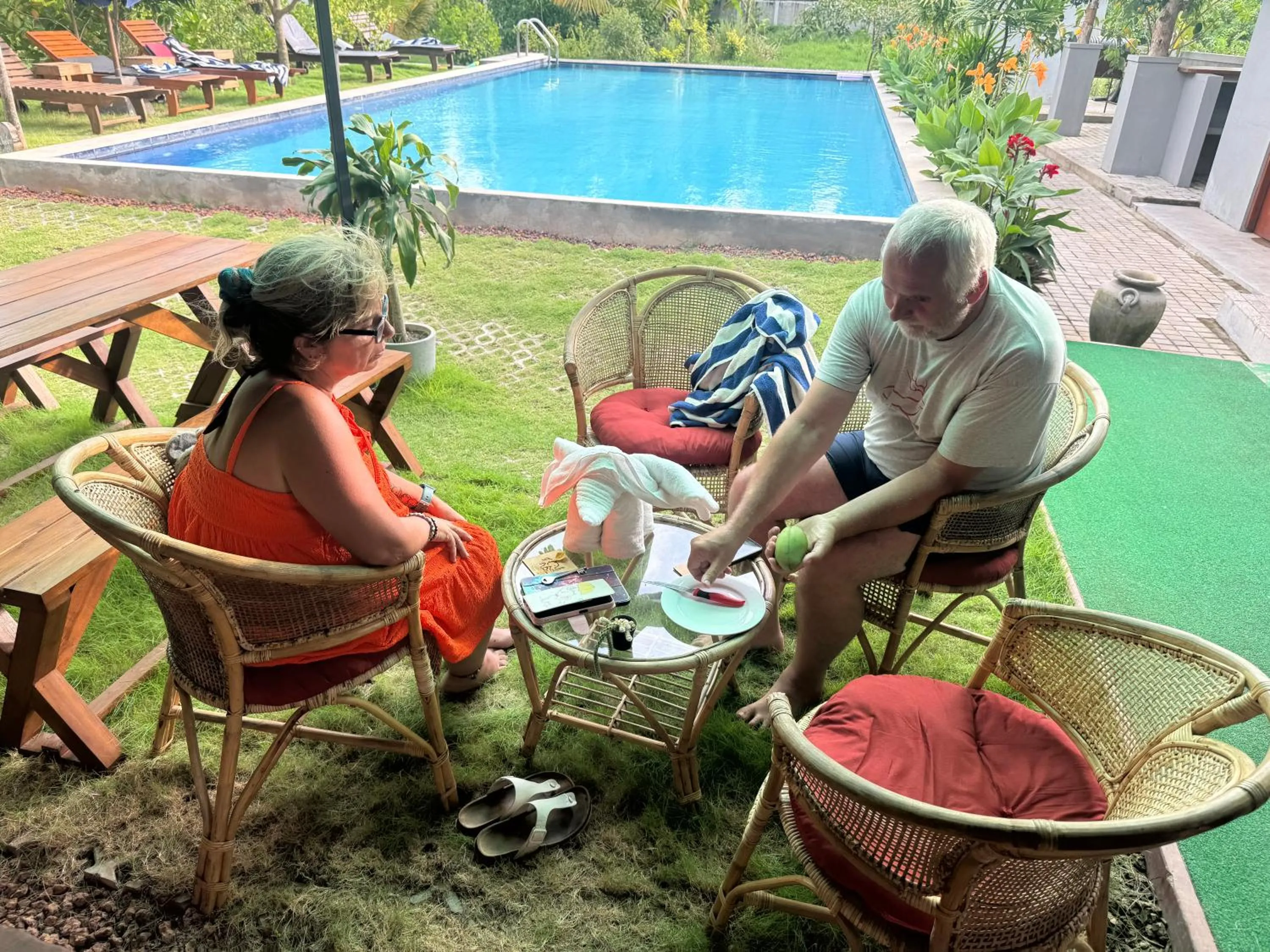 Swimming pool in Steps Garden Resort