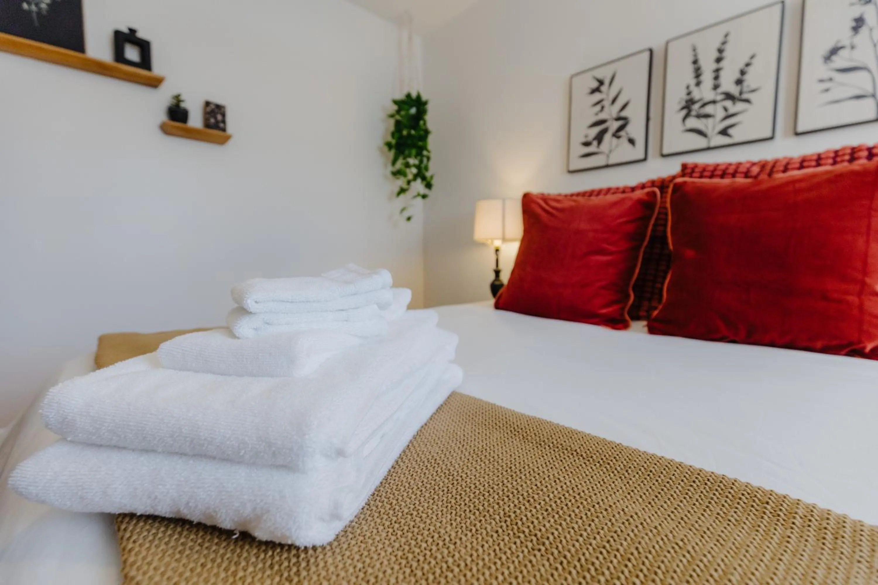 Bedroom, Bed in Centrally Located 2BR Overton Square Unit 2 Fast WiFi Free Parking Yes Pets