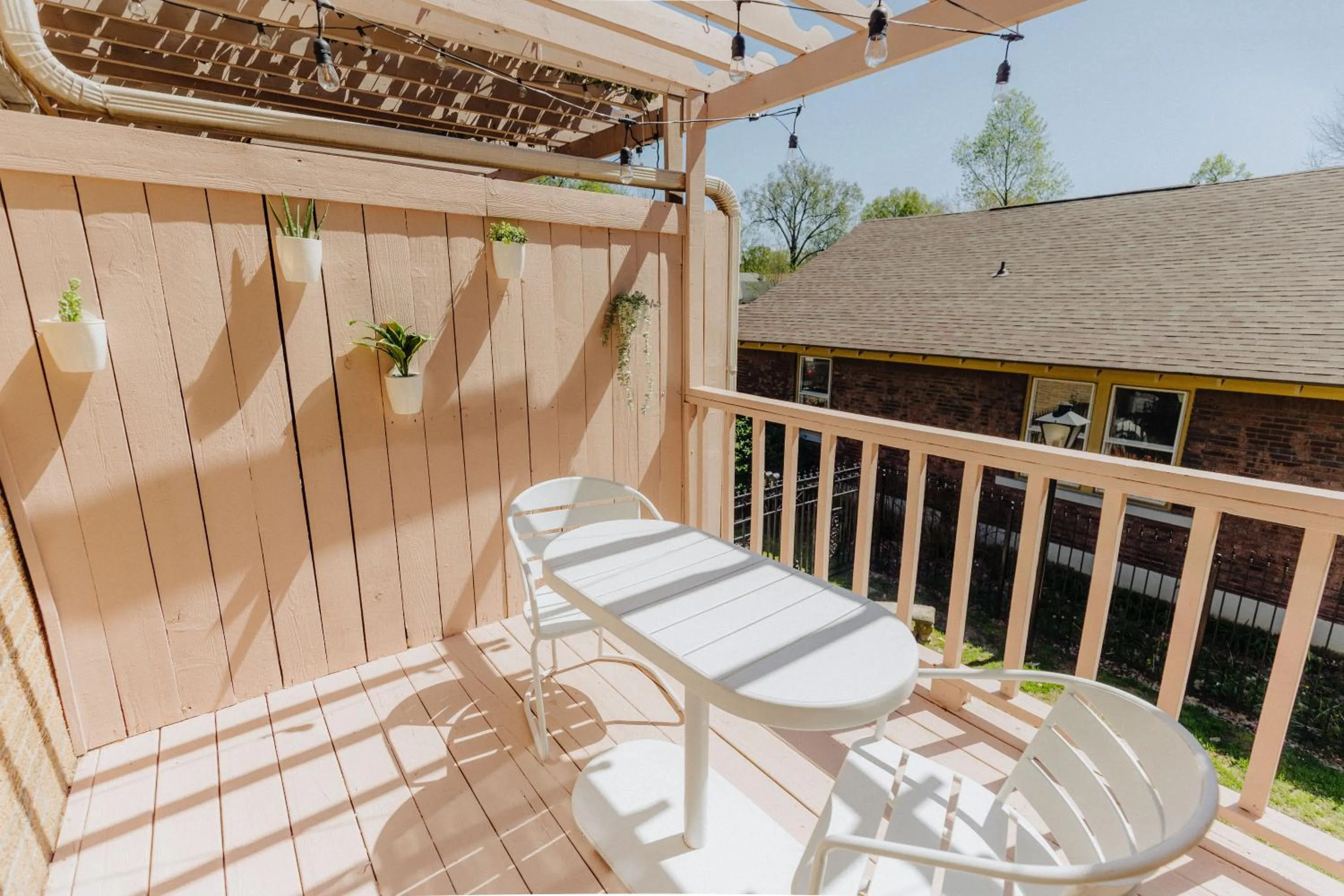 Balcony/Terrace in Centrally Located 2BR Overton Square Unit 2 Fast WiFi Free Parking Yes Pets