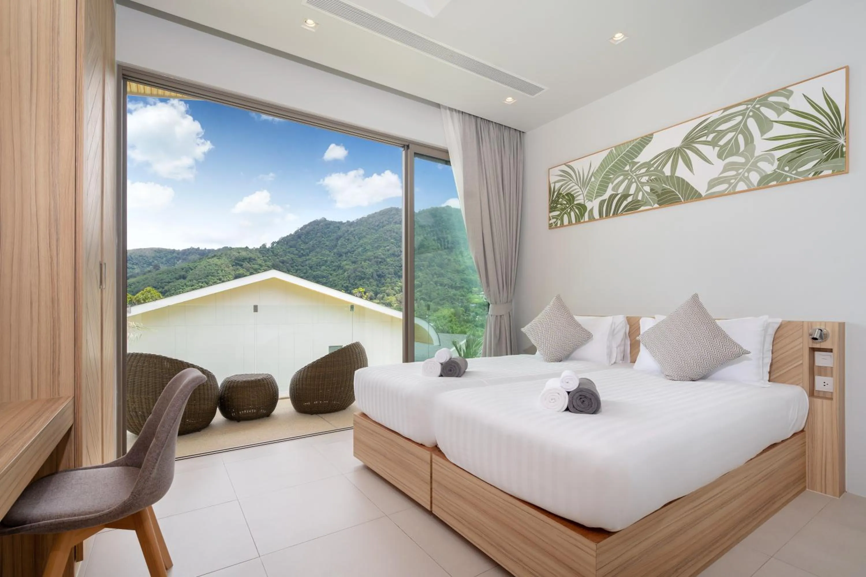 Bedroom, Bed in Himmapana Villas - Hills