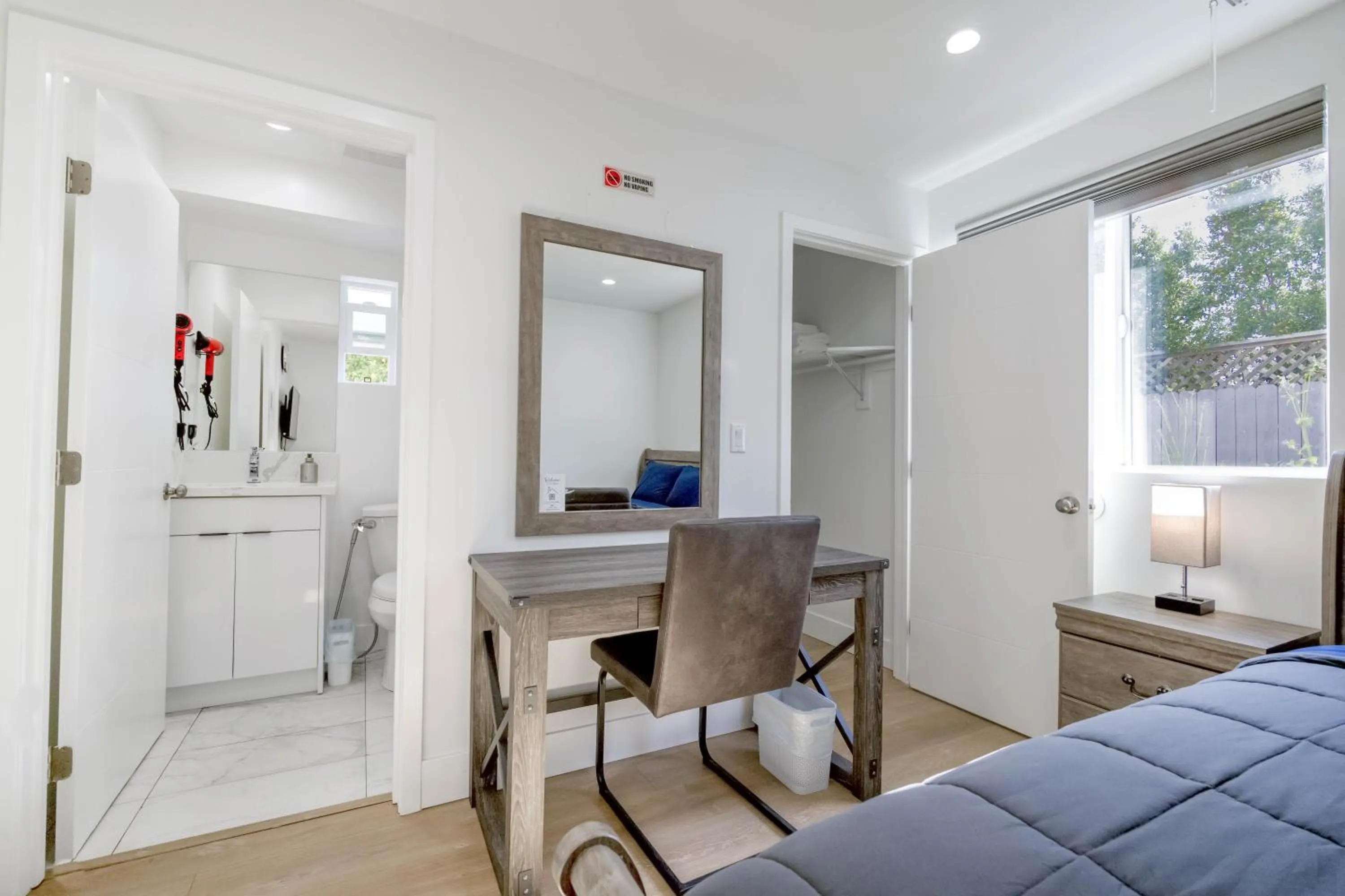 Bed in Modern Apartment in Studio City