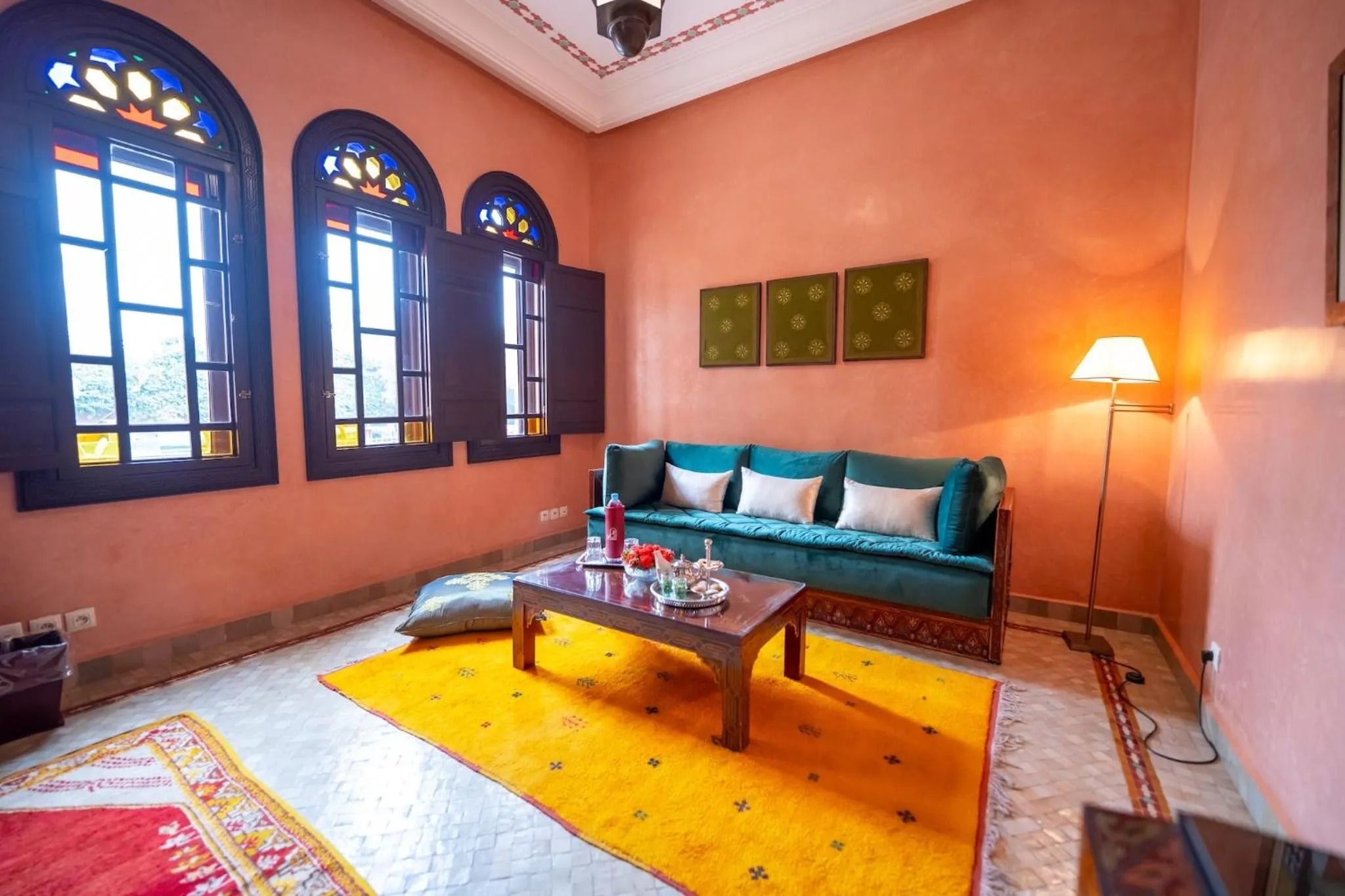 Living room, Bed in Al Fassia Aguedal