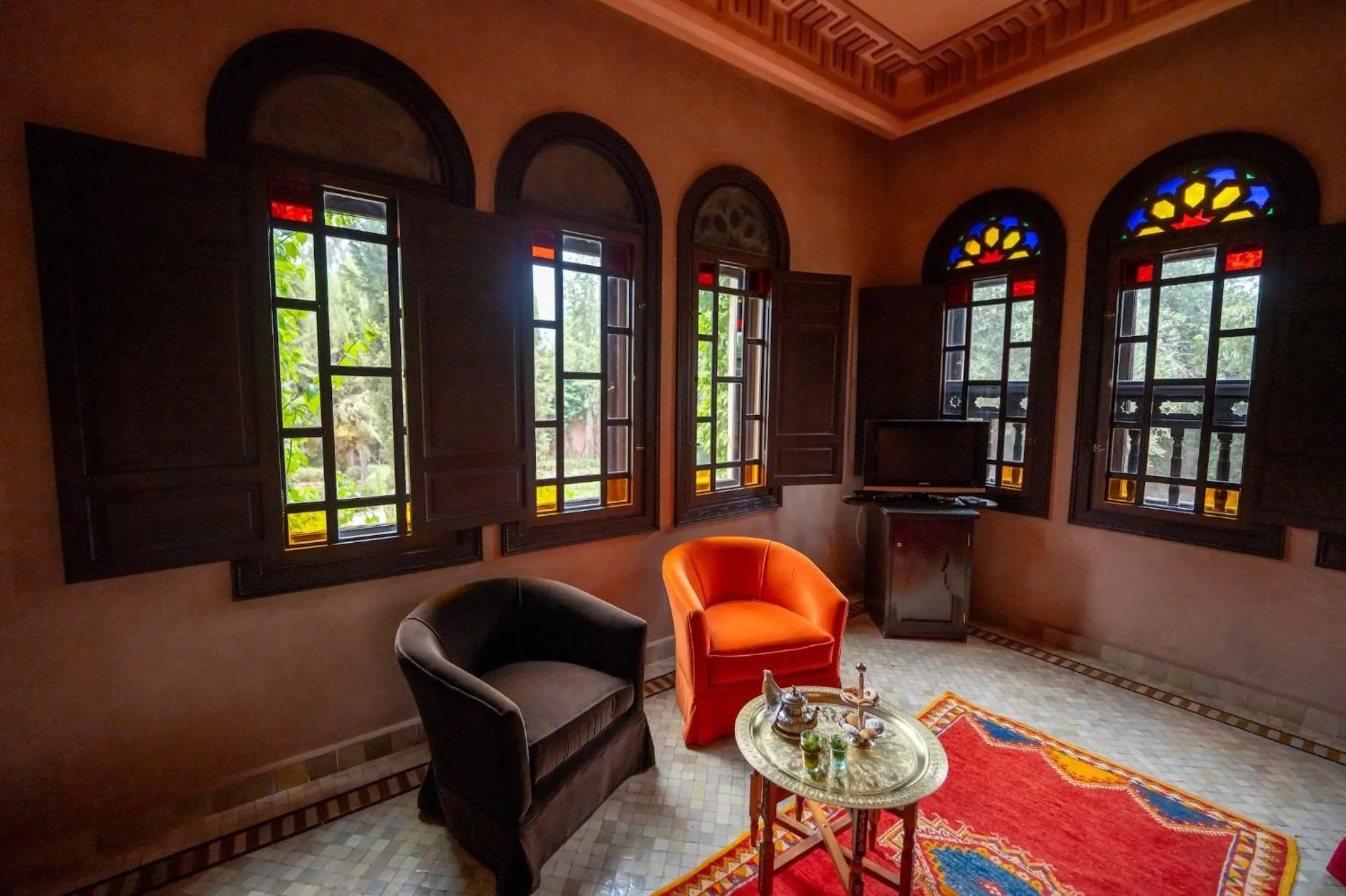 Seating area in Al Fassia Aguedal