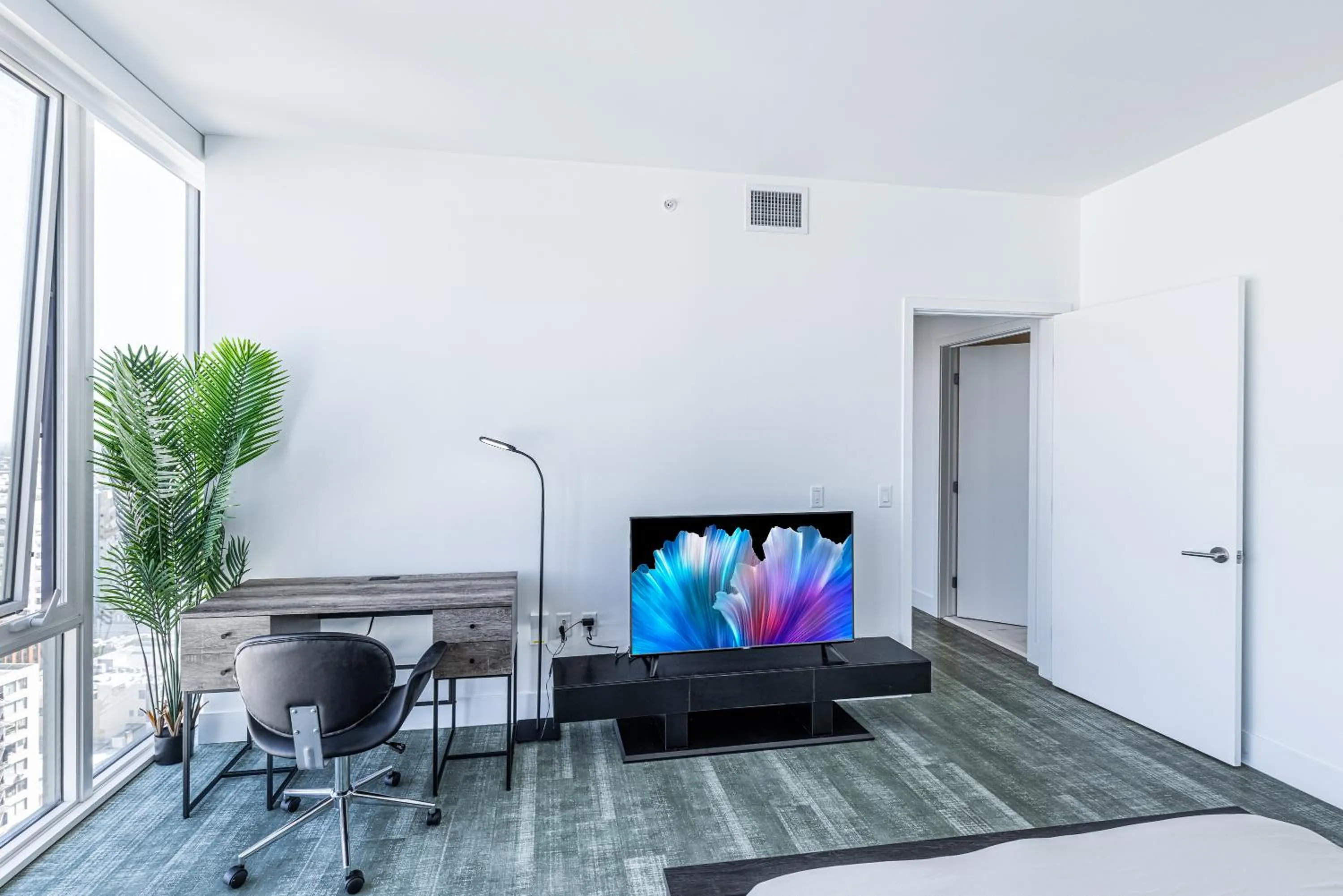 Bedroom in Top Floor High Rise 3 Bed DTLA Skyscraper Penthouse