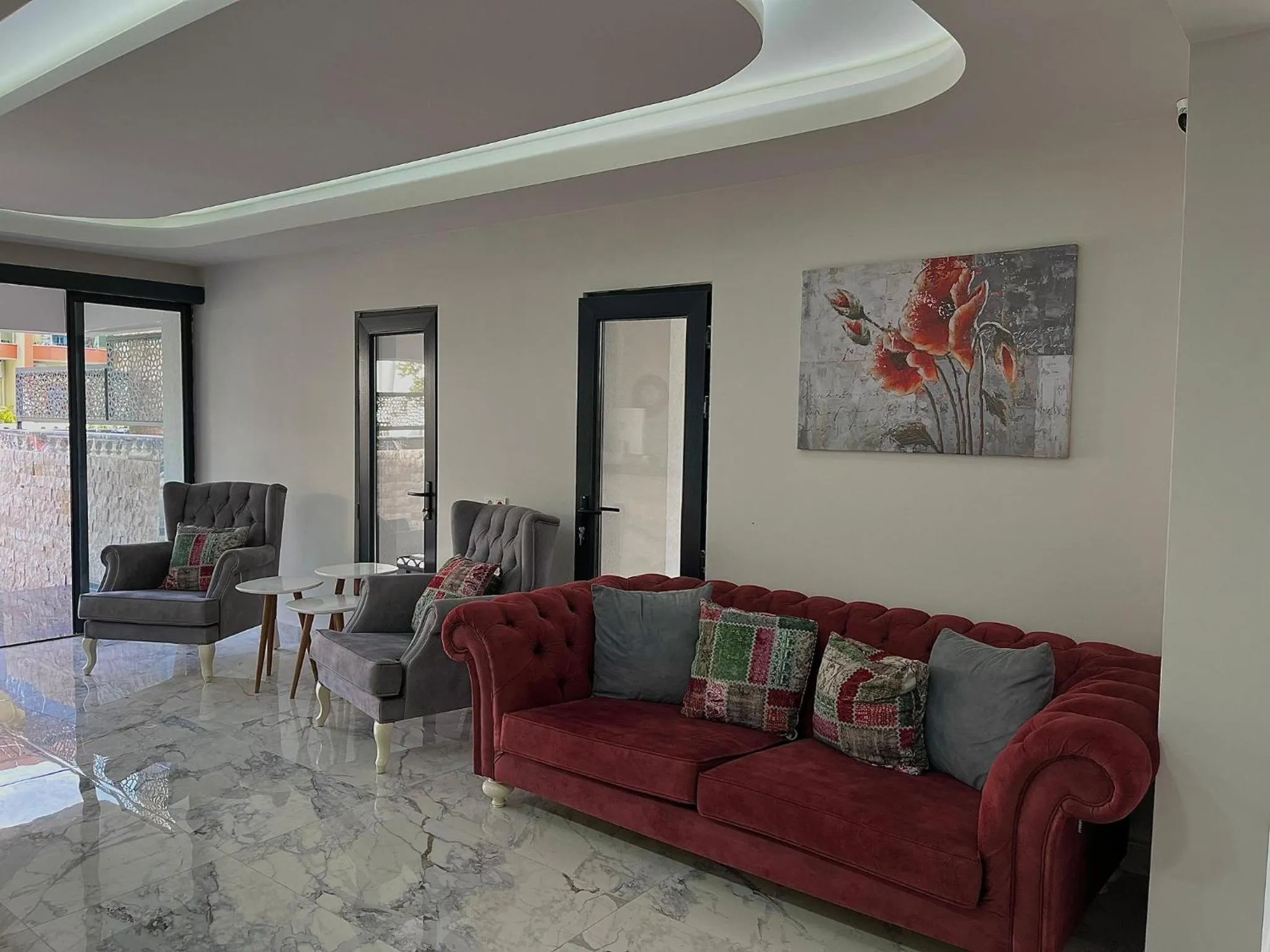 Seating area in Jest Hotel