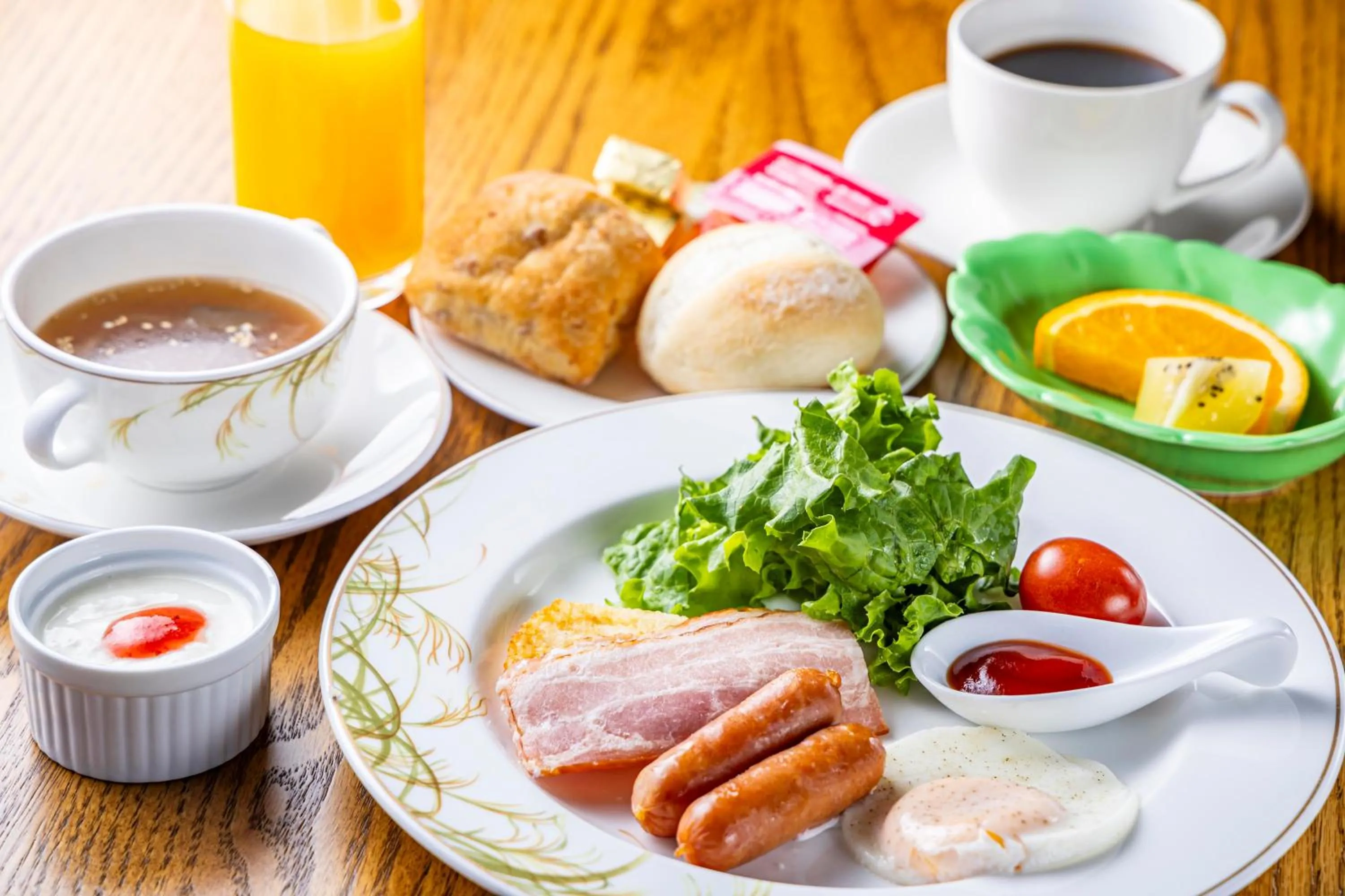 Breakfast in glampark Monte Rosa Hyogo