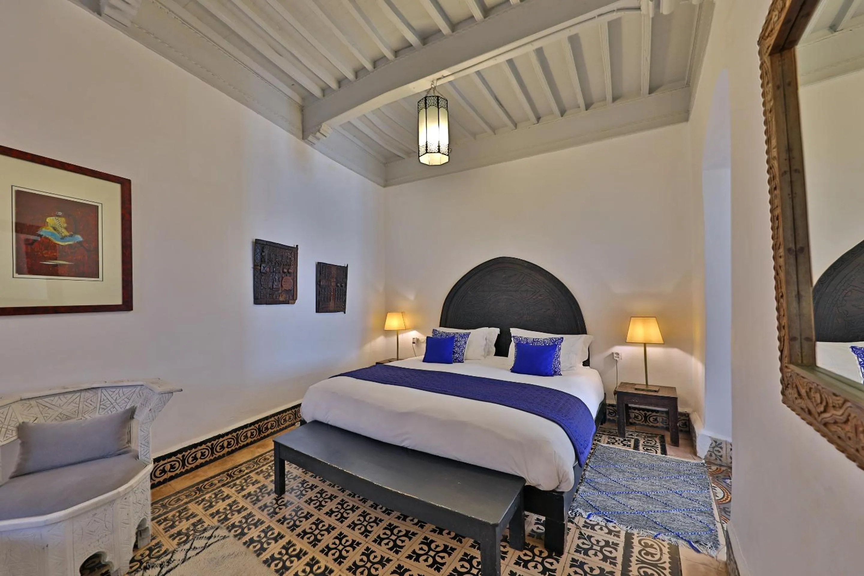 Bedroom, Bed in Riad Villa Garance