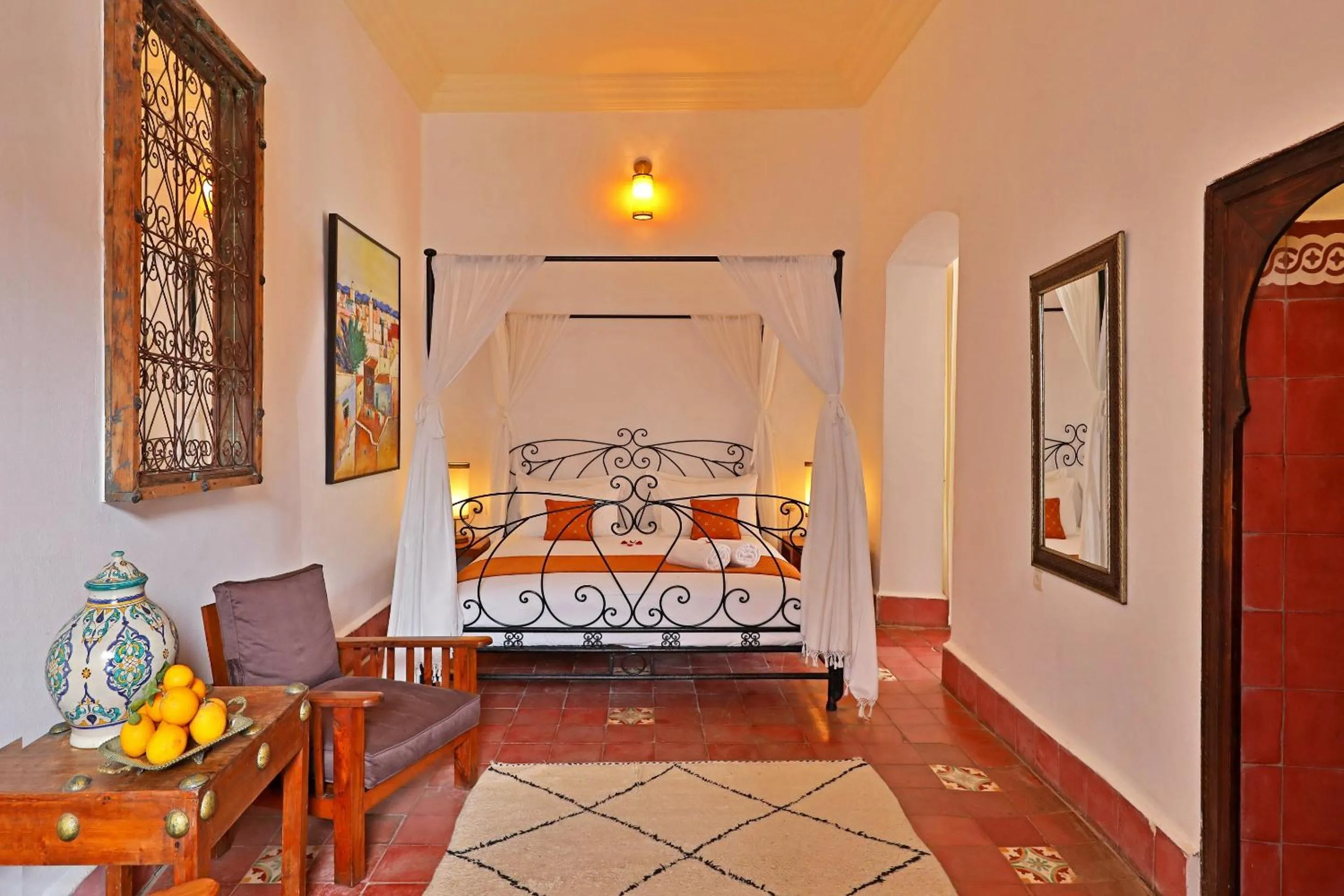 Bedroom, Bed in Riad Villa Garance