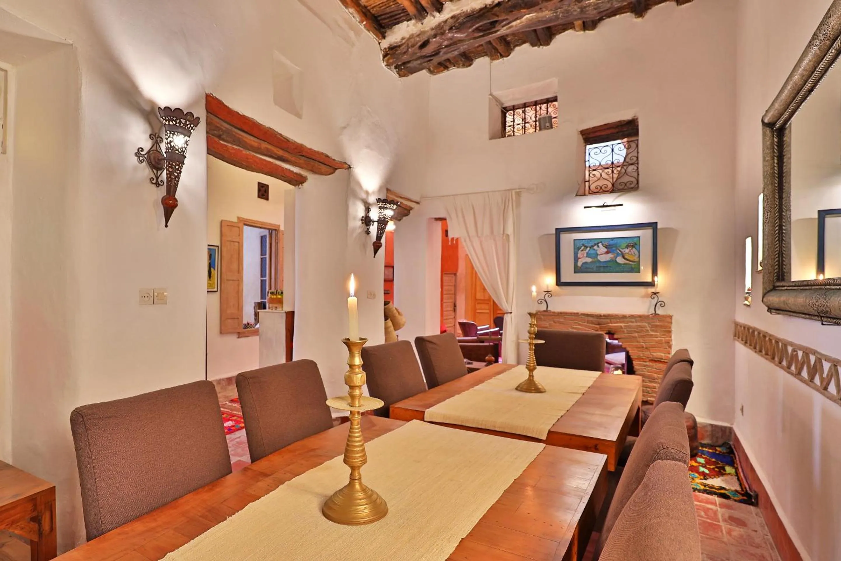 Dining area in Riad Villa Garance