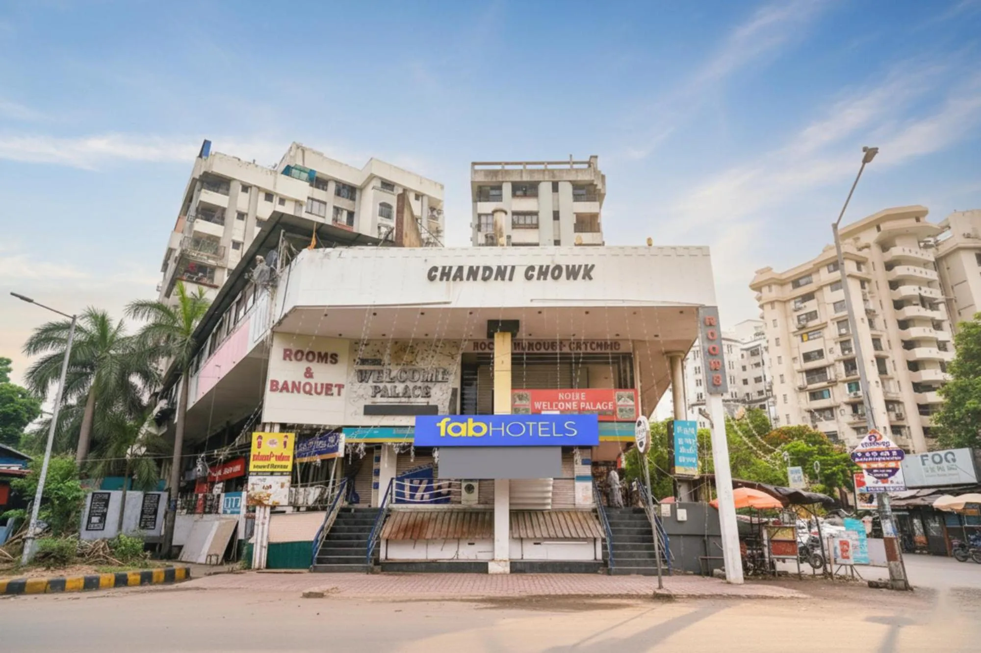 Property building in FabHotel Prime Welcome Palace - Inside Chandni Chowk Complex