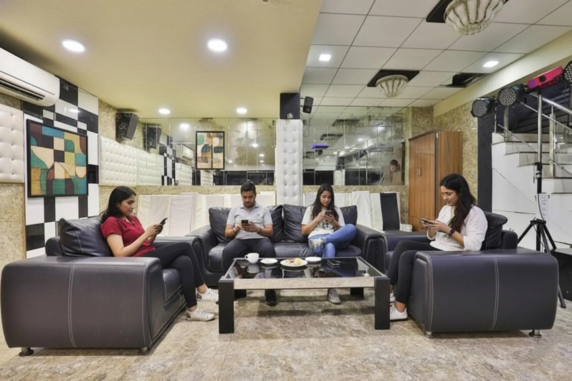 Seating area in FabHotel Prime Welcome Palace - Inside Chandni Chowk Complex