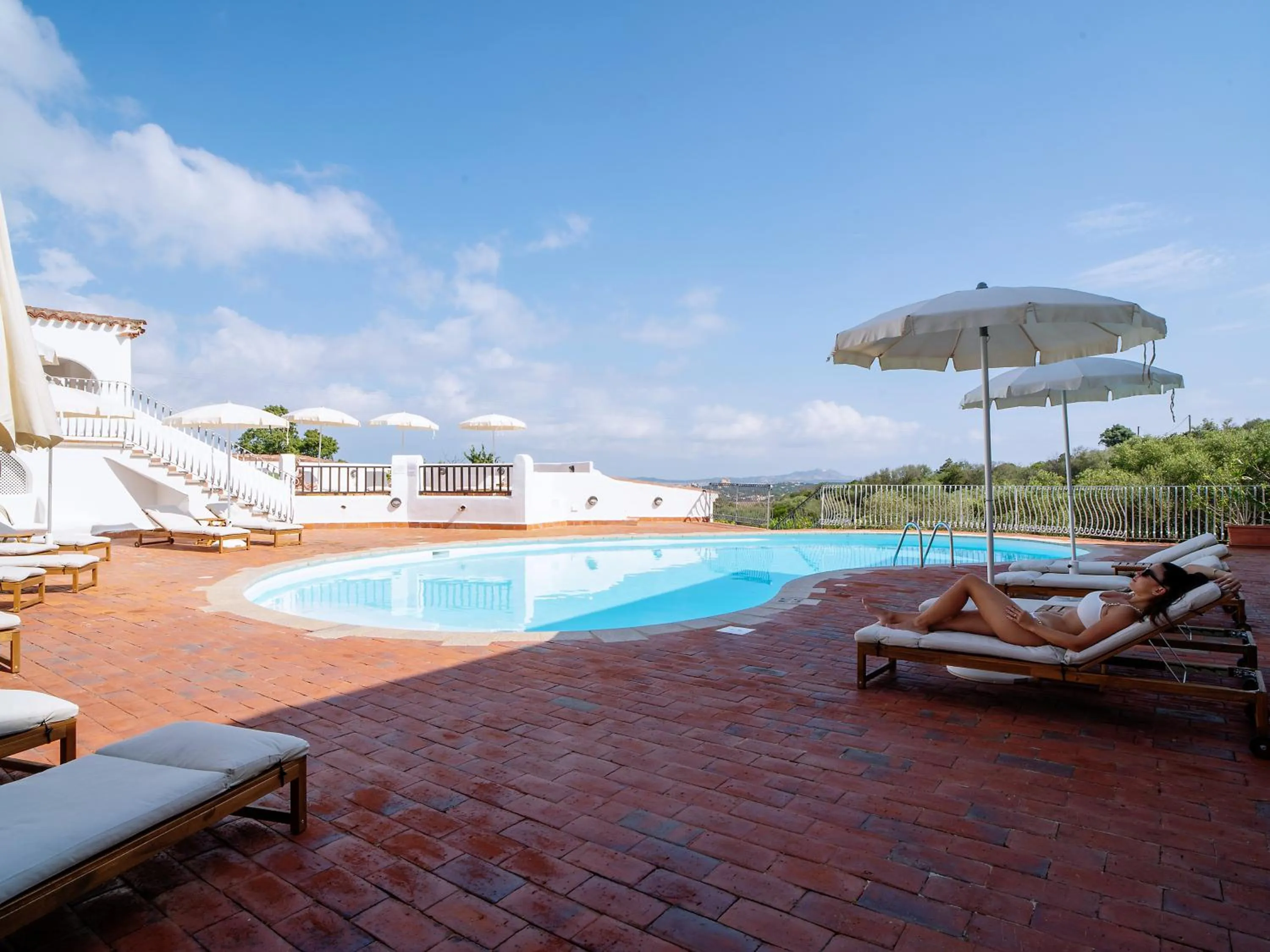 Pool view in Hotel Pedra Santa