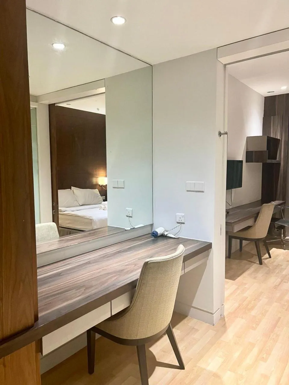 Seating area, Bed in D'Majestic by Lush Living