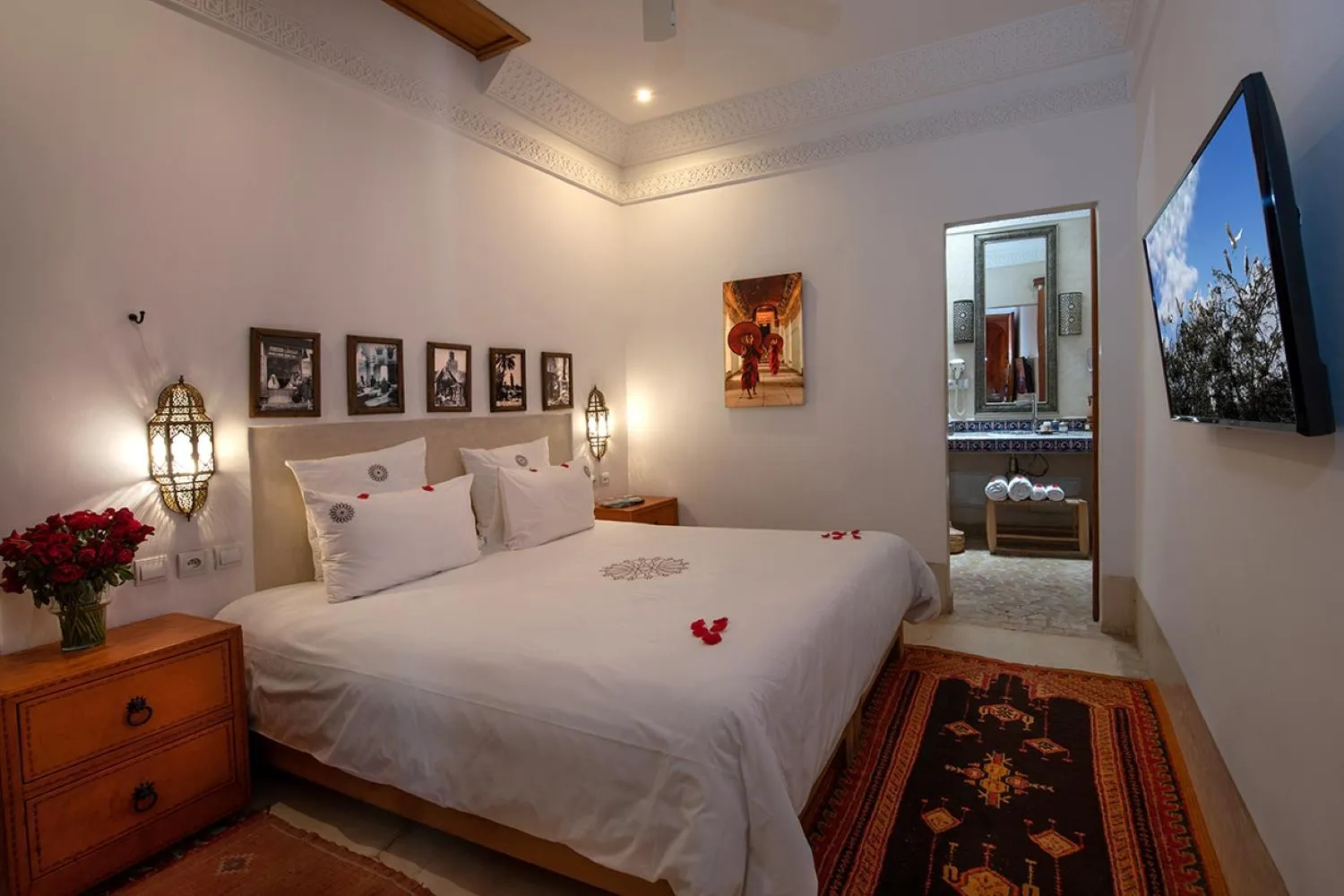 Bed in Riad Dar Justo Hotel Boutique & Spa