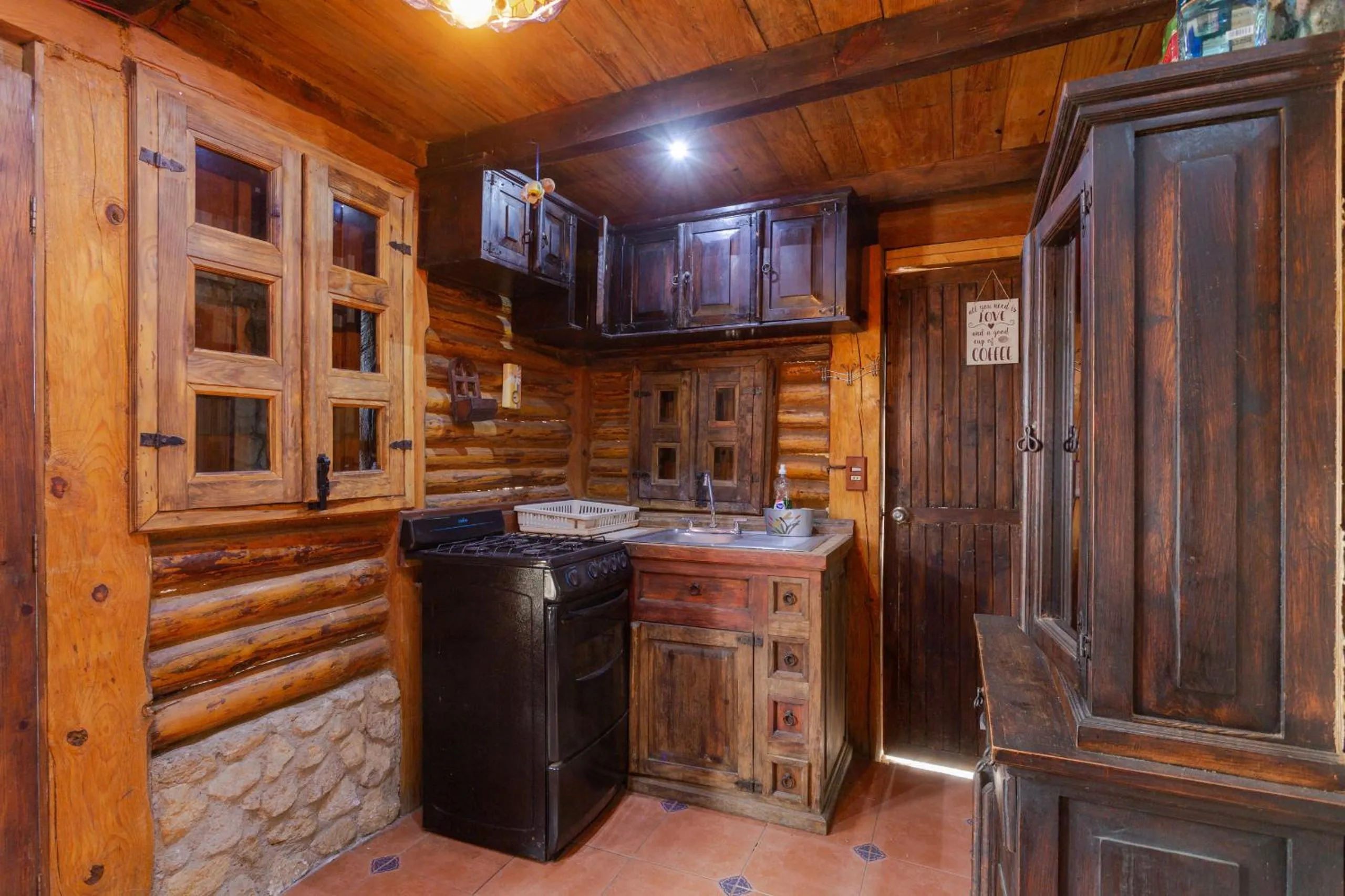 Kitchen or kitchenette in Hotel Boutique El Rincón