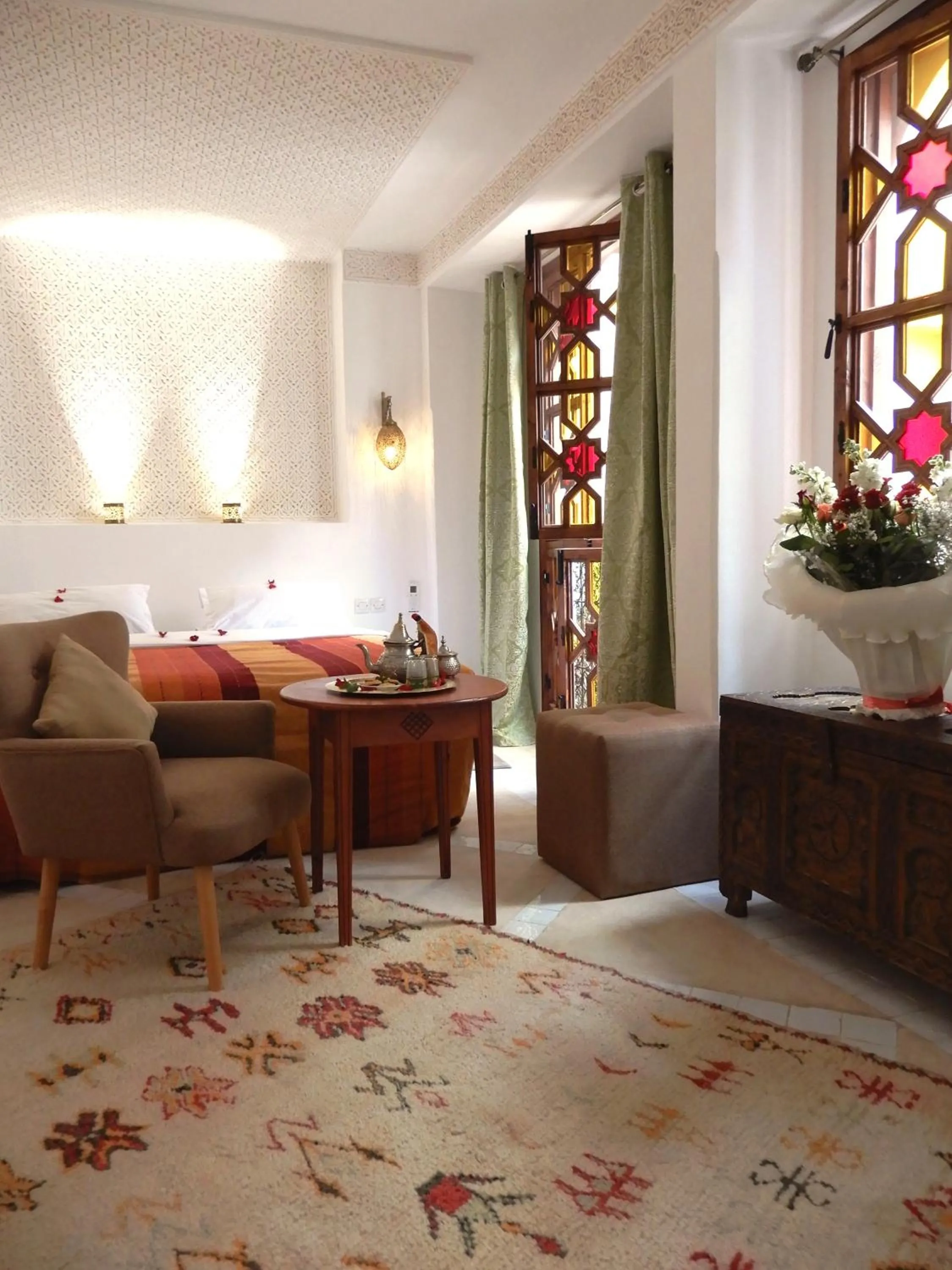 Seating area in Riad Carina
