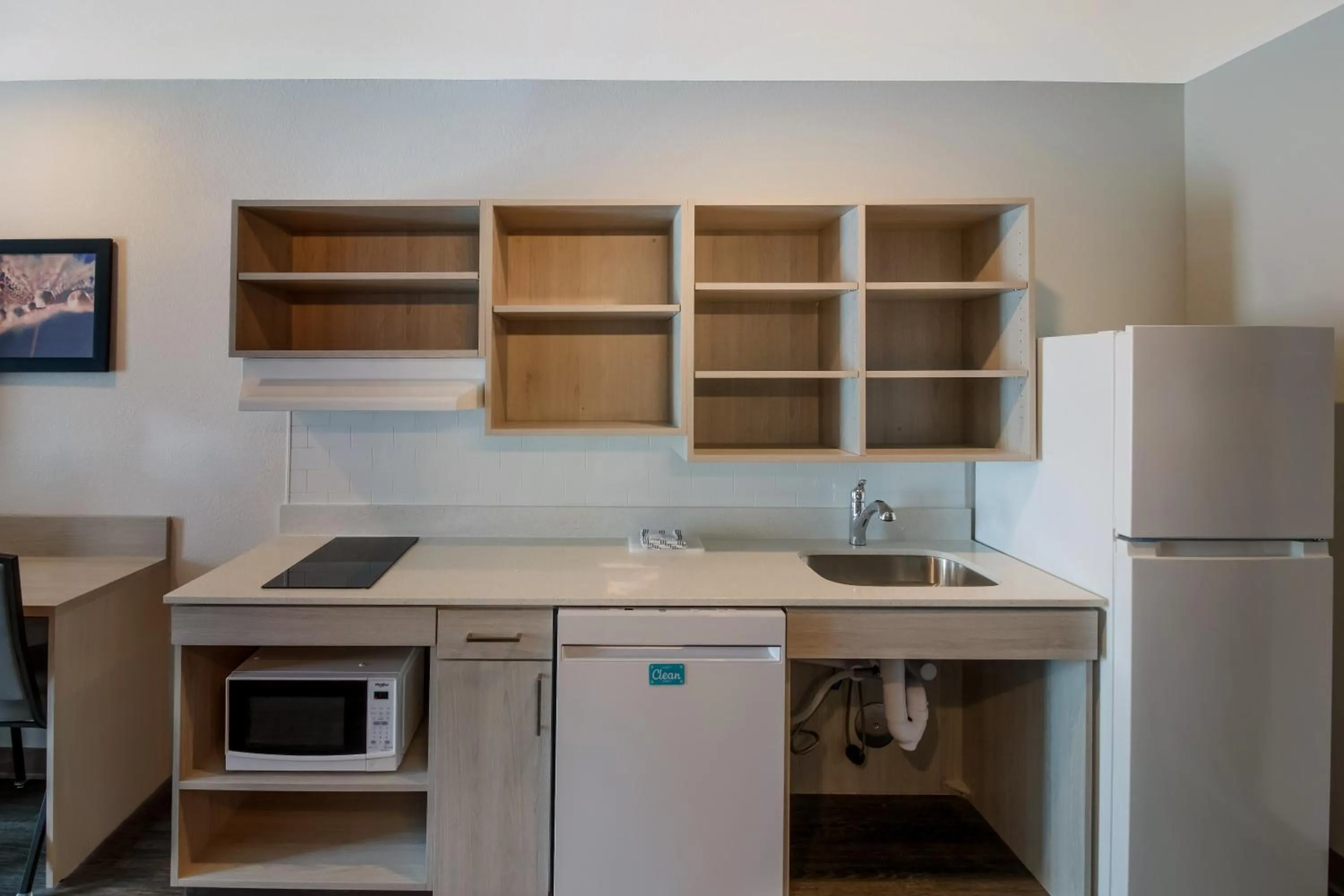 Kitchen or kitchenette in WoodSpring Suites Detroit Sterling Heights
