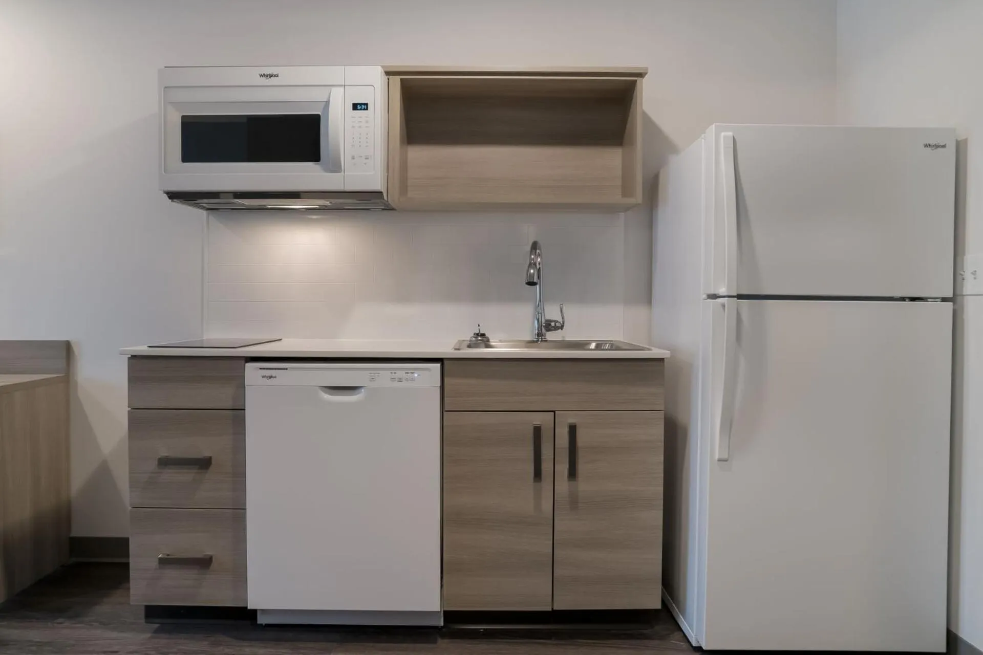 Kitchen or kitchenette in WoodSpring Suites Detroit Sterling Heights