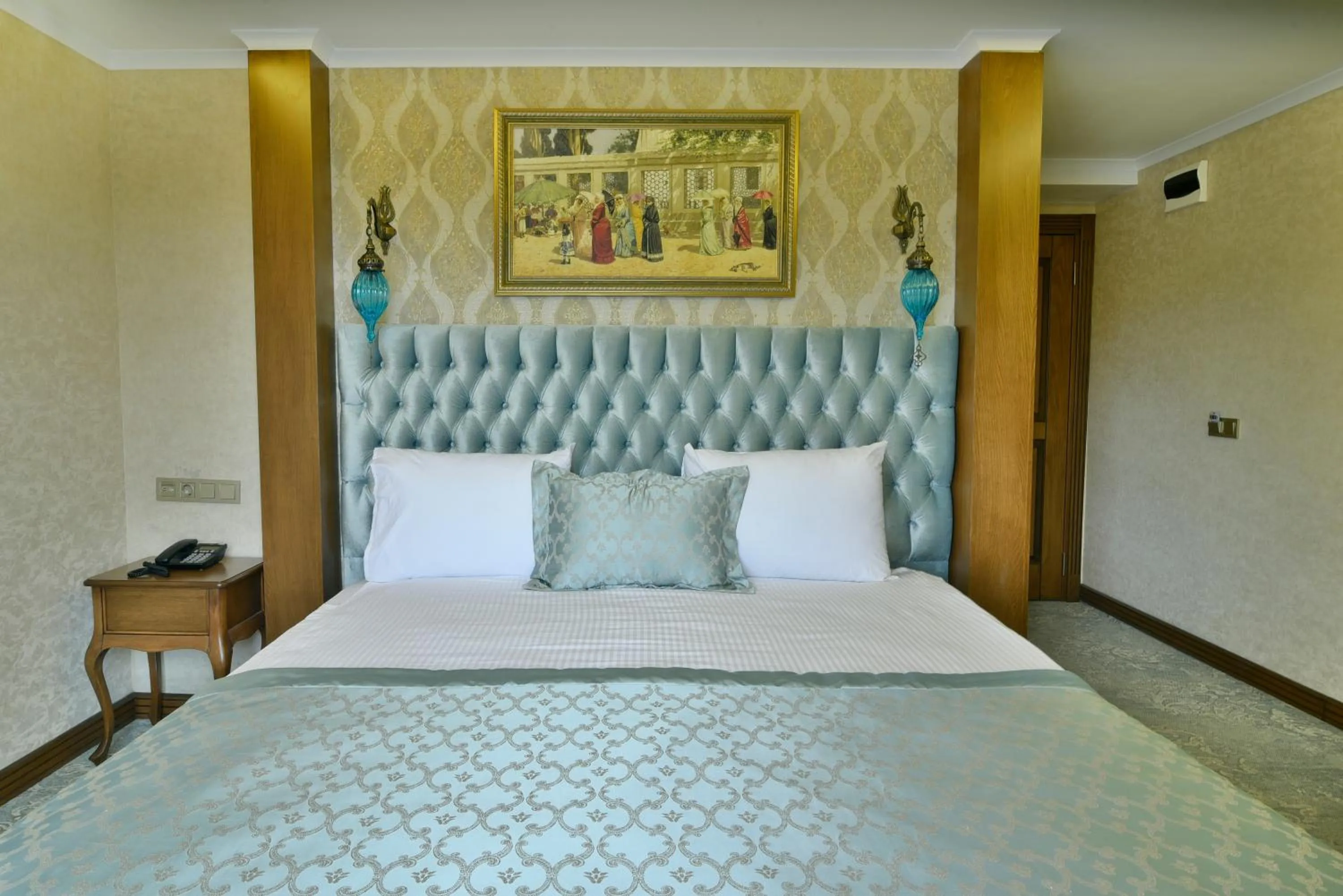 Bed in Hotel Bon Hagia Sophia